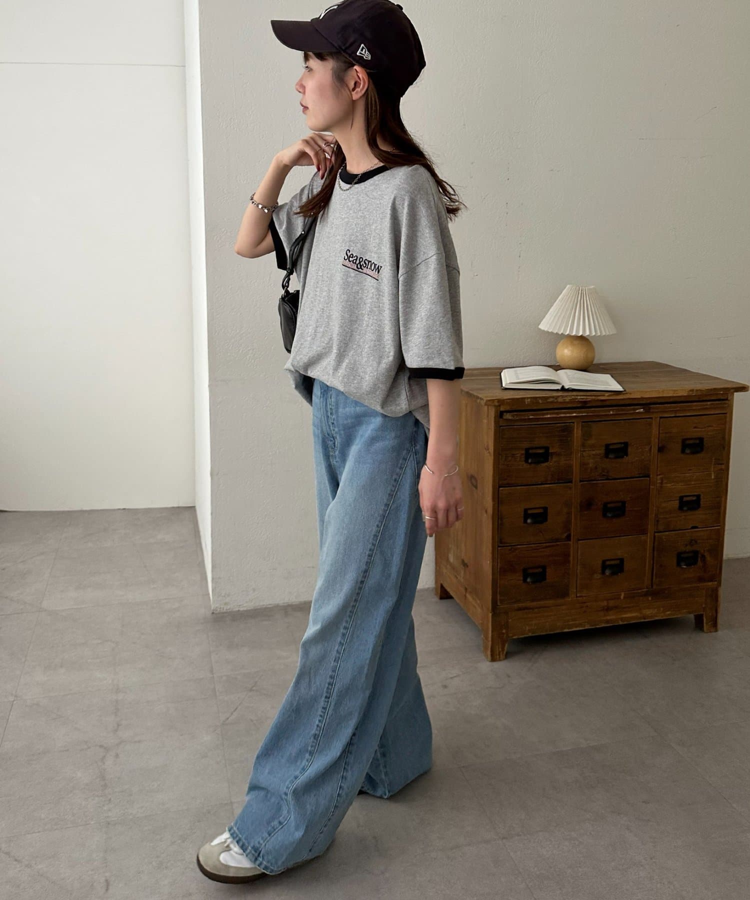 DISCOAT(ディスコート) 【Enlude】ワンポイントリンガーT《ユニセックス》