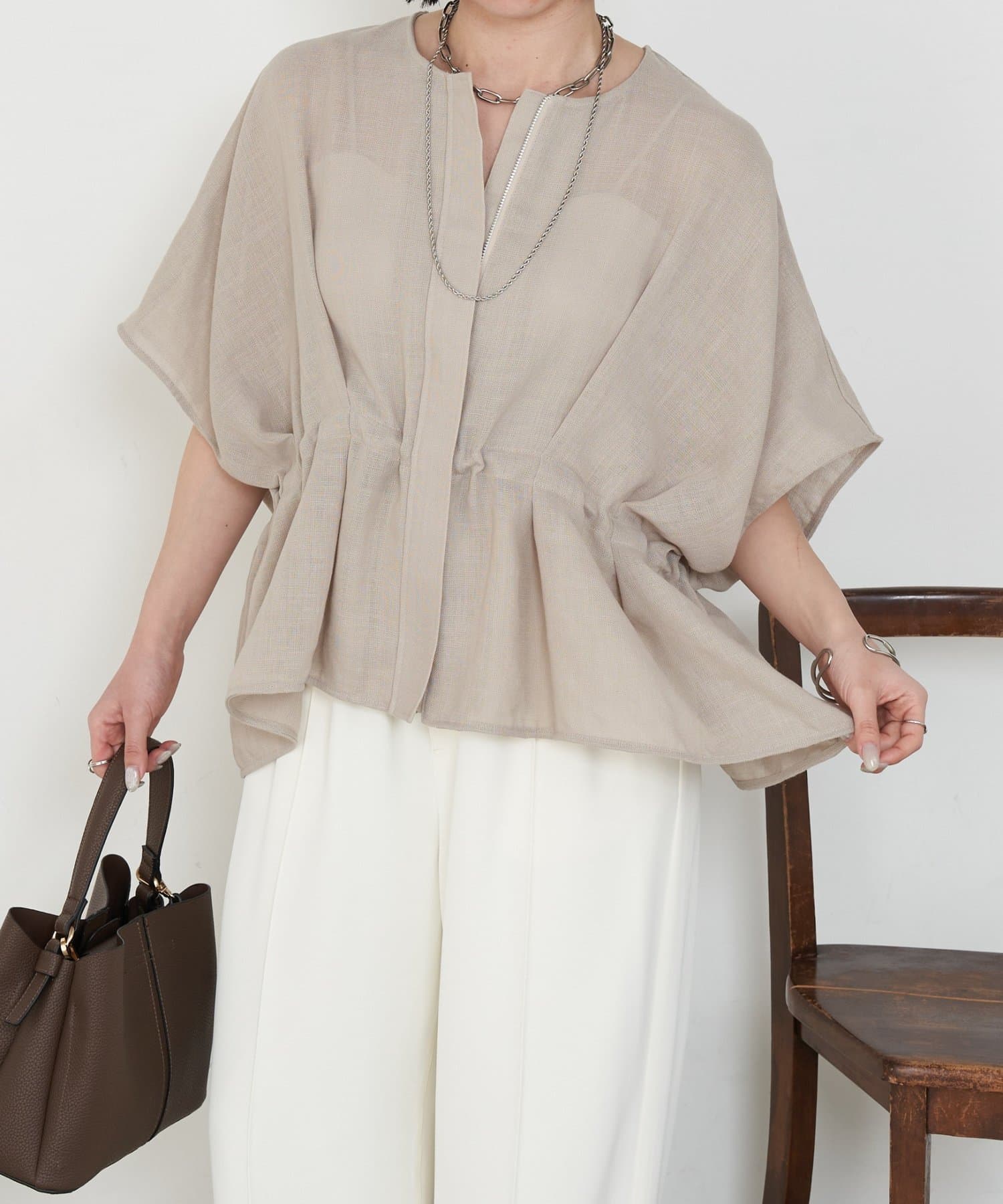 Jena　espace merveilleux(ジェナ　エスパスメルヴェイユ) ドロストタックブルゾン