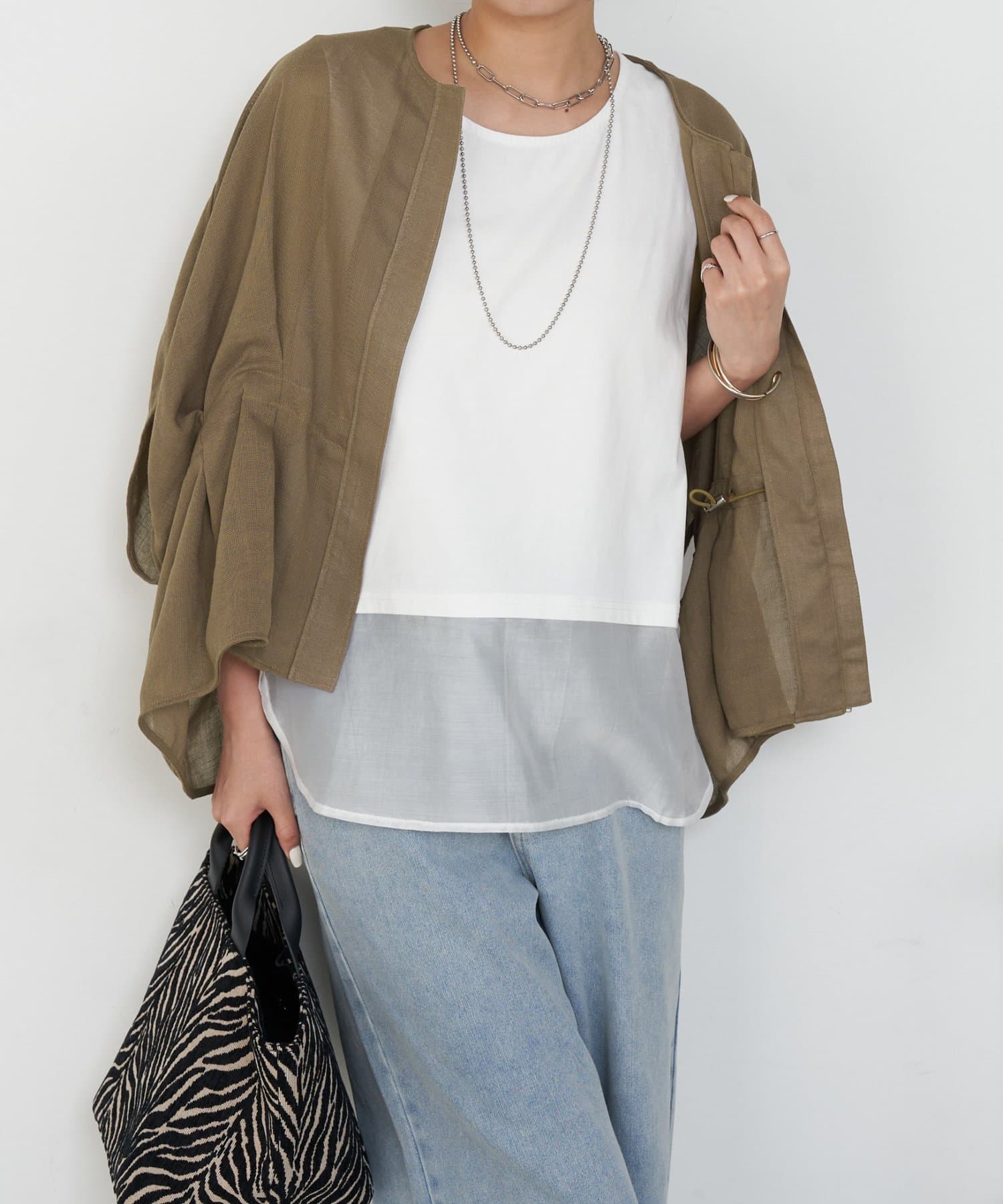 Jena　espace merveilleux(ジェナ　エスパスメルヴェイユ) ドロストタックブルゾン