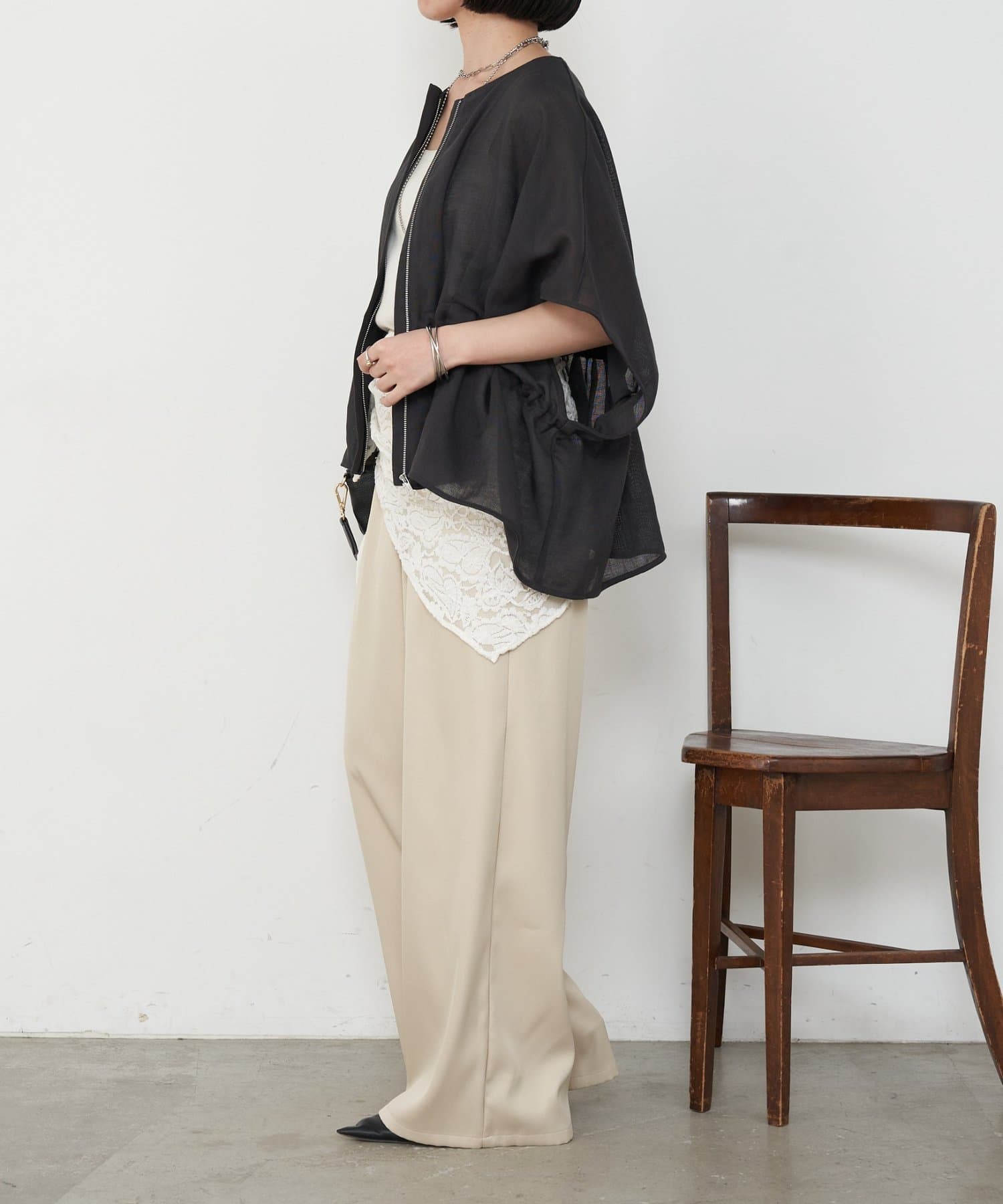 Jena　espace merveilleux(ジェナ　エスパスメルヴェイユ) ドロストタックブルゾン