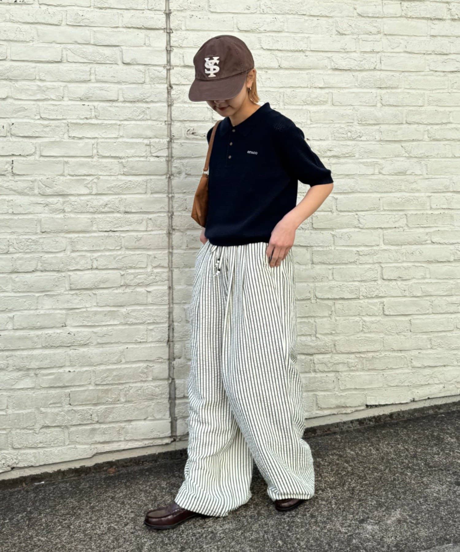 CIAOPANIC TYPY(チャオパニックティピー) 【GEVACO/ゲバコ】半袖透かしニットポロ