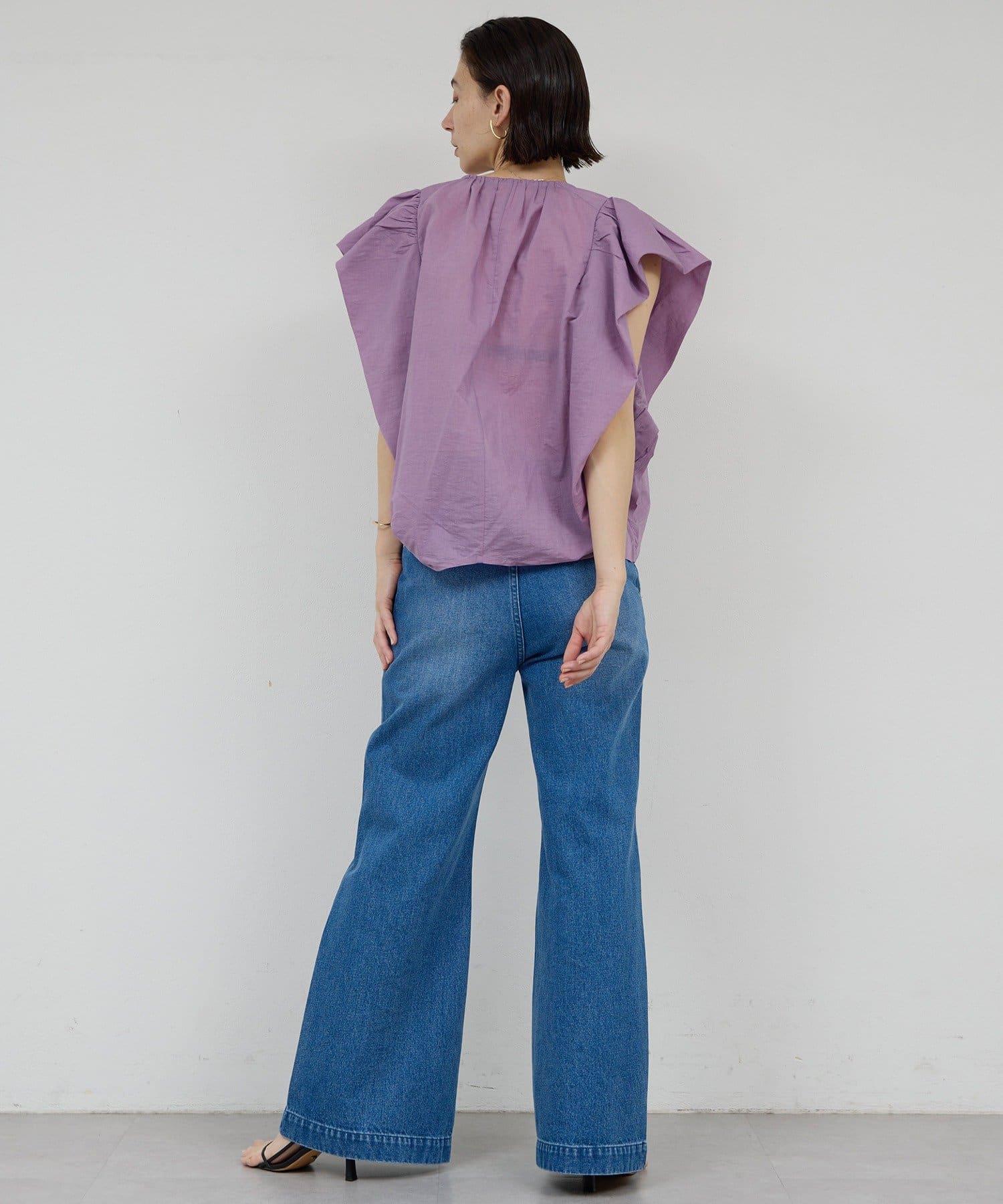 GALLARDAGALANTE(ガリャルダガランテ) 【Dhritië】ギャザースリーブブラウス