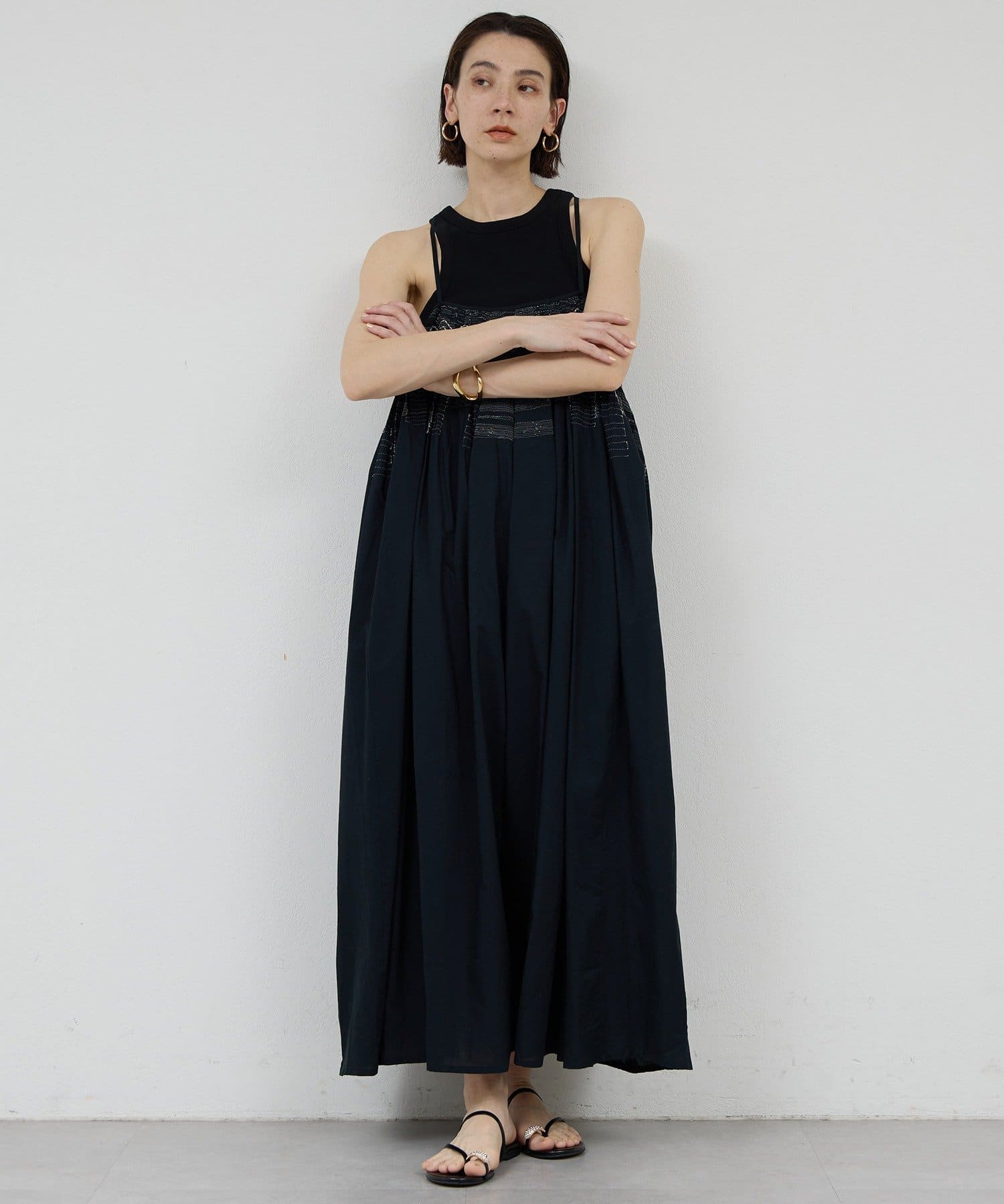 GALLARDAGALANTE(ガリャルダガランテ) 【Dhritië】エンブロイダリーキャミオールインワン