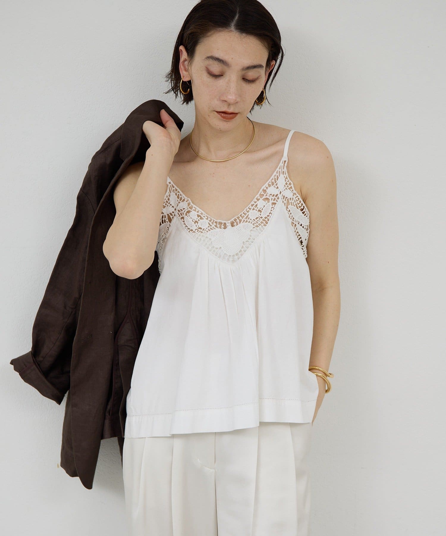 GALLARDAGALANTE(ガリャルダガランテ) 【Dhritië】ケミカルレースキャミソール