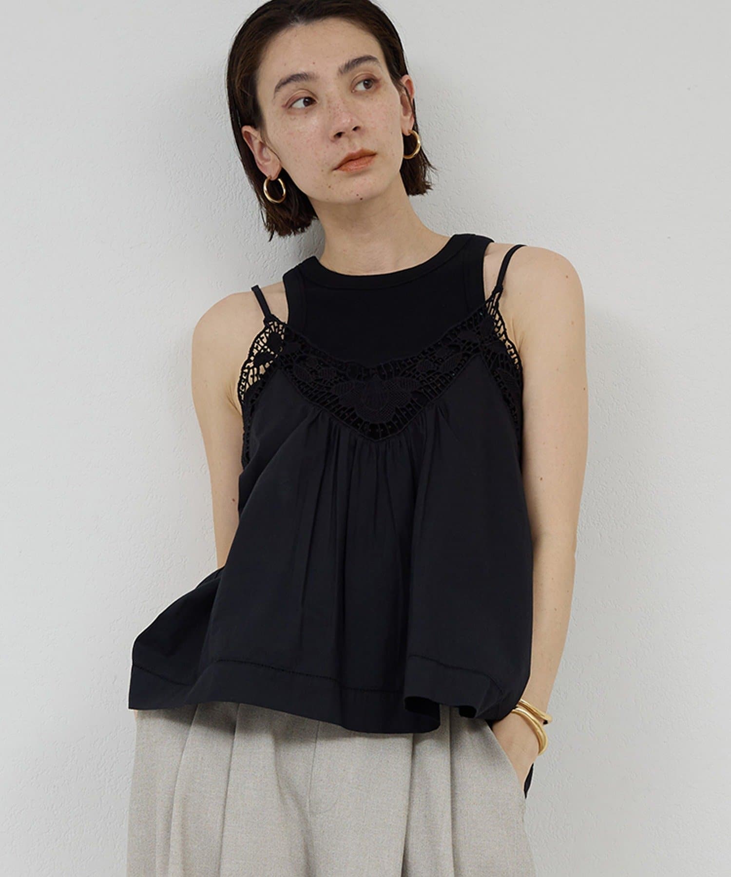 GALLARDAGALANTE(ガリャルダガランテ) 【Dhritië】ケミカルレースキャミソール