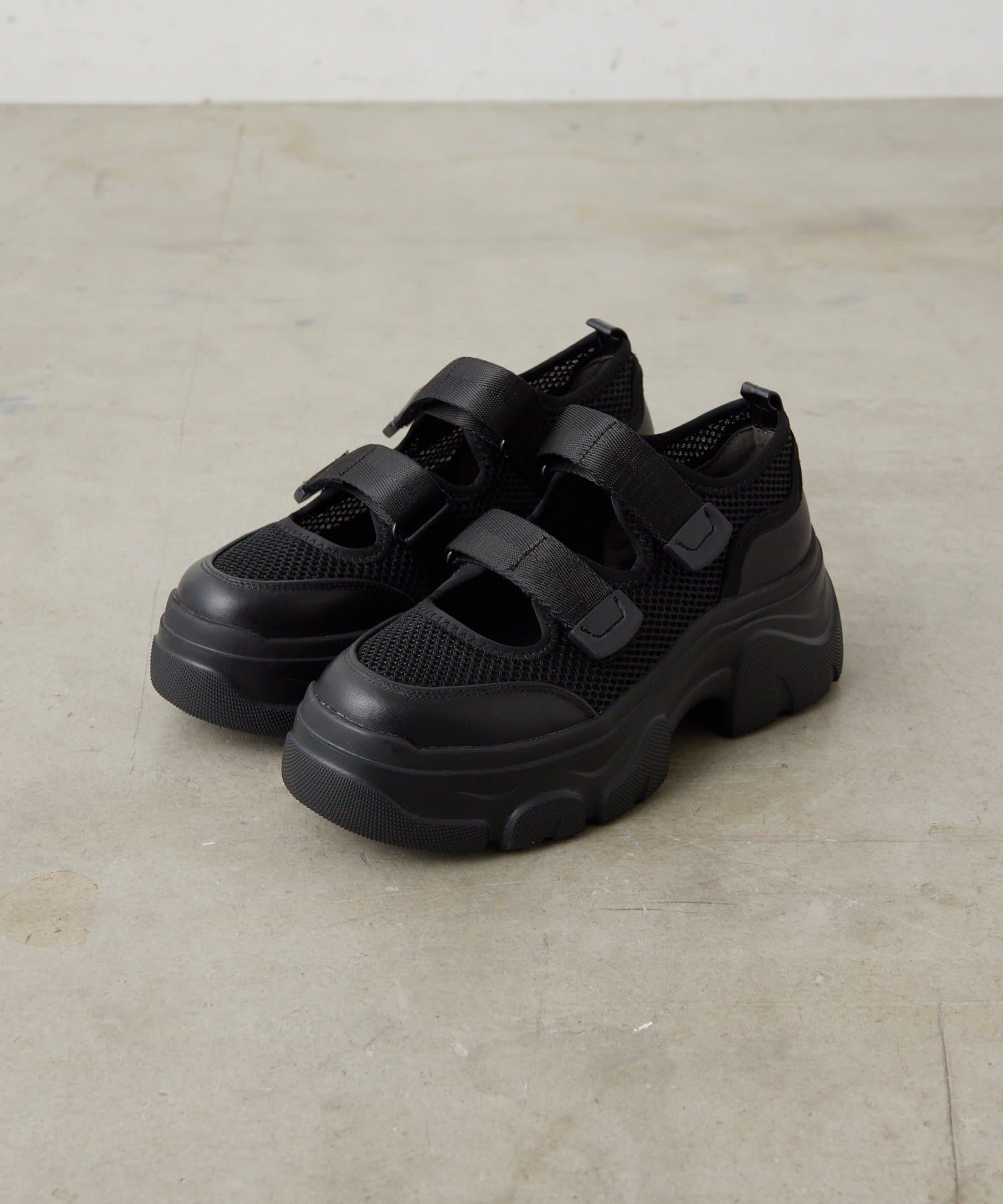 ear PAPILLONNER(イア パピヨネ) 《通気性◎/S・M・Lの3サイズ展開》ボリュームソールメッシュサンダル【SUM1 STYLE(スミスタイル)】