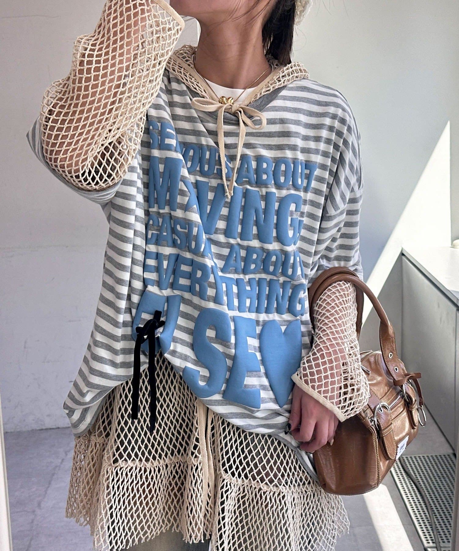 CIAOPANIC(チャオパニック) スーパーBIGボーダーロゴTee