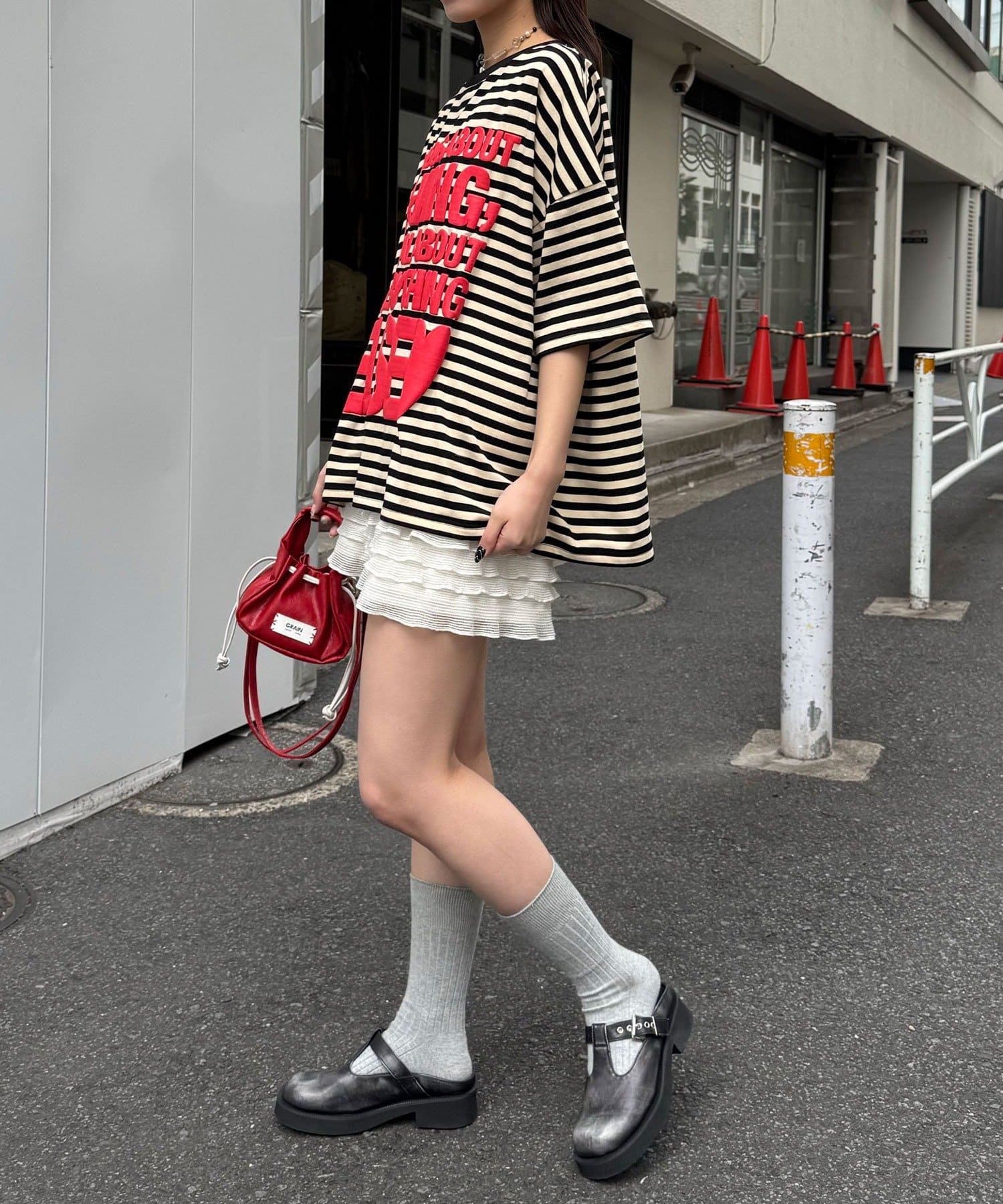 CIAOPANIC(チャオパニック) スーパーBIGボーダーロゴTee