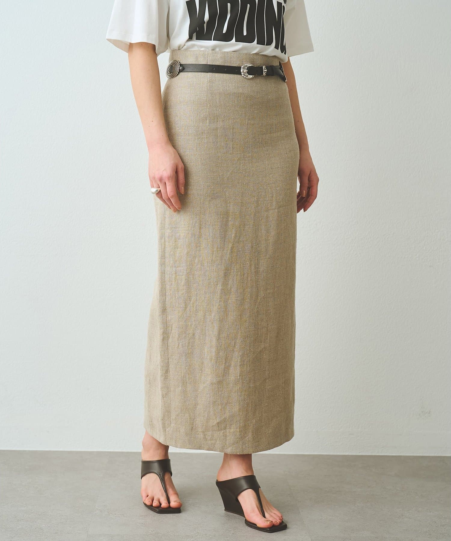 Whim Gazette(ウィム ガゼット) リネンスカート