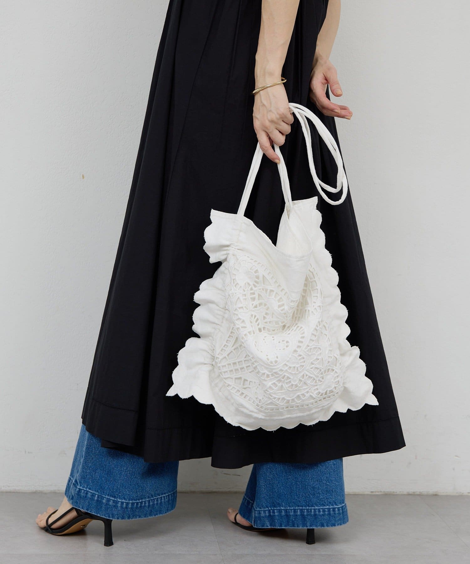 GALLARDAGALANTE(ガリャルダガランテ) 【Dhritië】カットレースバッグ