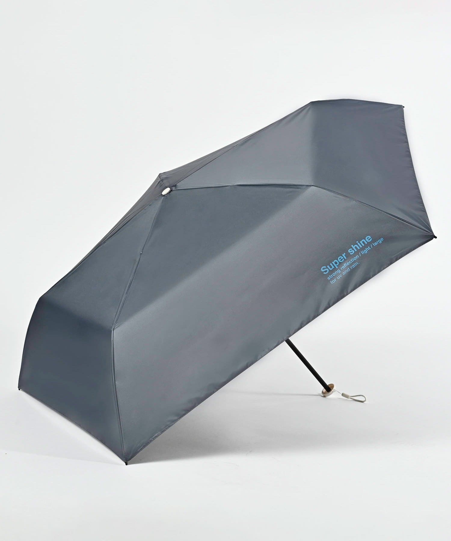 BIRTHDAY BAR(バースデイバー) 【遮熱・遮光】Super shine カラーロゴムジ　晴雨兼用折りたたみ傘/軽量