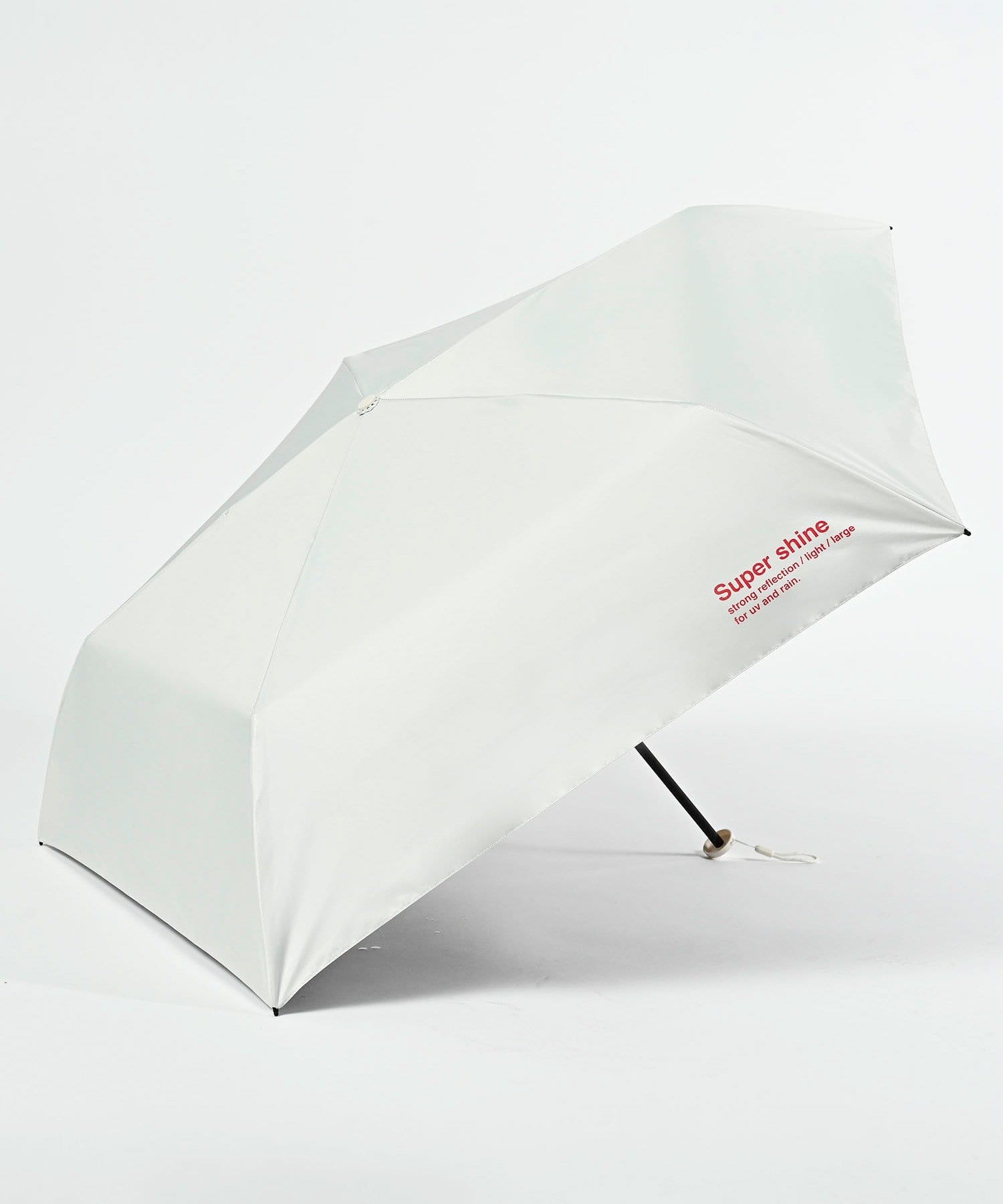 BIRTHDAY BAR(バースデイバー) 【遮熱・遮光】Super shine カラーロゴムジ　晴雨兼用折りたたみ傘/軽量