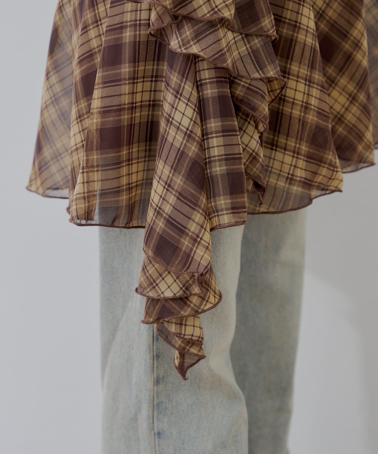 OUTLET(アウトレット) 【Chico】ティアードサイドドロップフリルミニワンピース