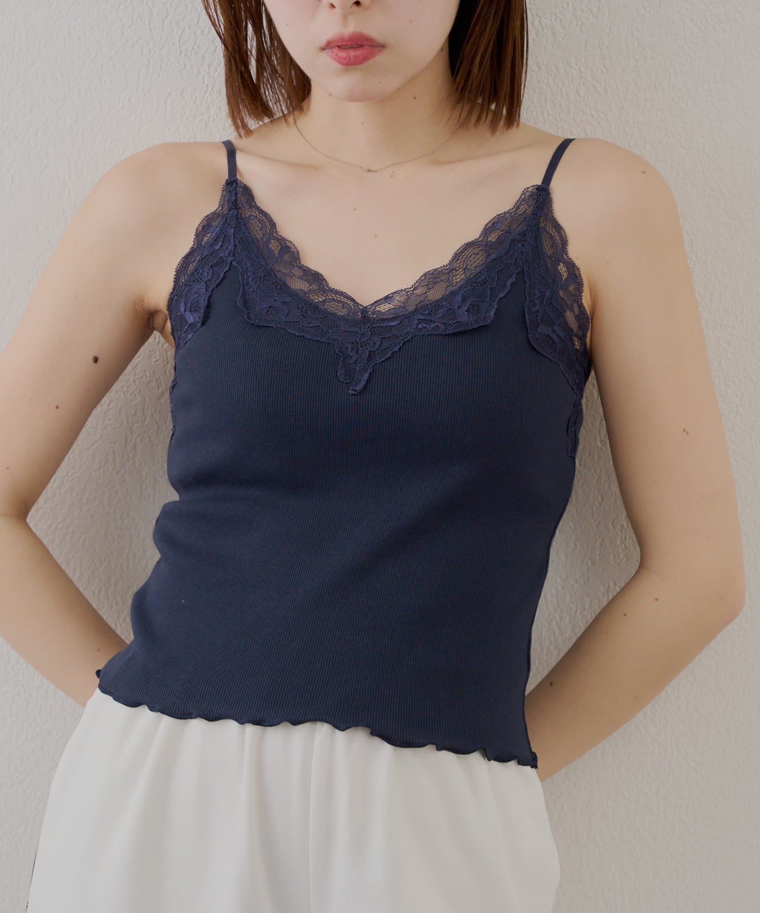 OUTLET(アウトレット) 【Chico】パット付きレースキャミ