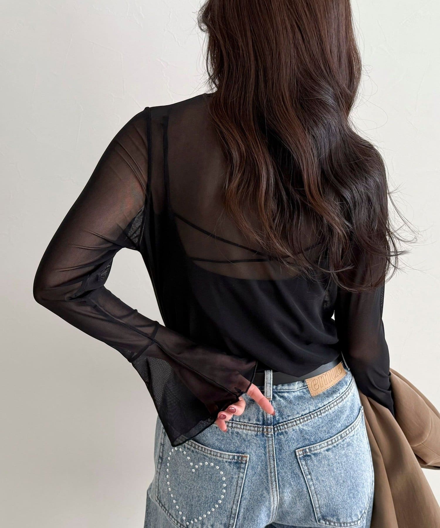 FREDY & GLOSTER(フレディ アンド グロスター) フレアスリーブシアーチュールプルオーバー