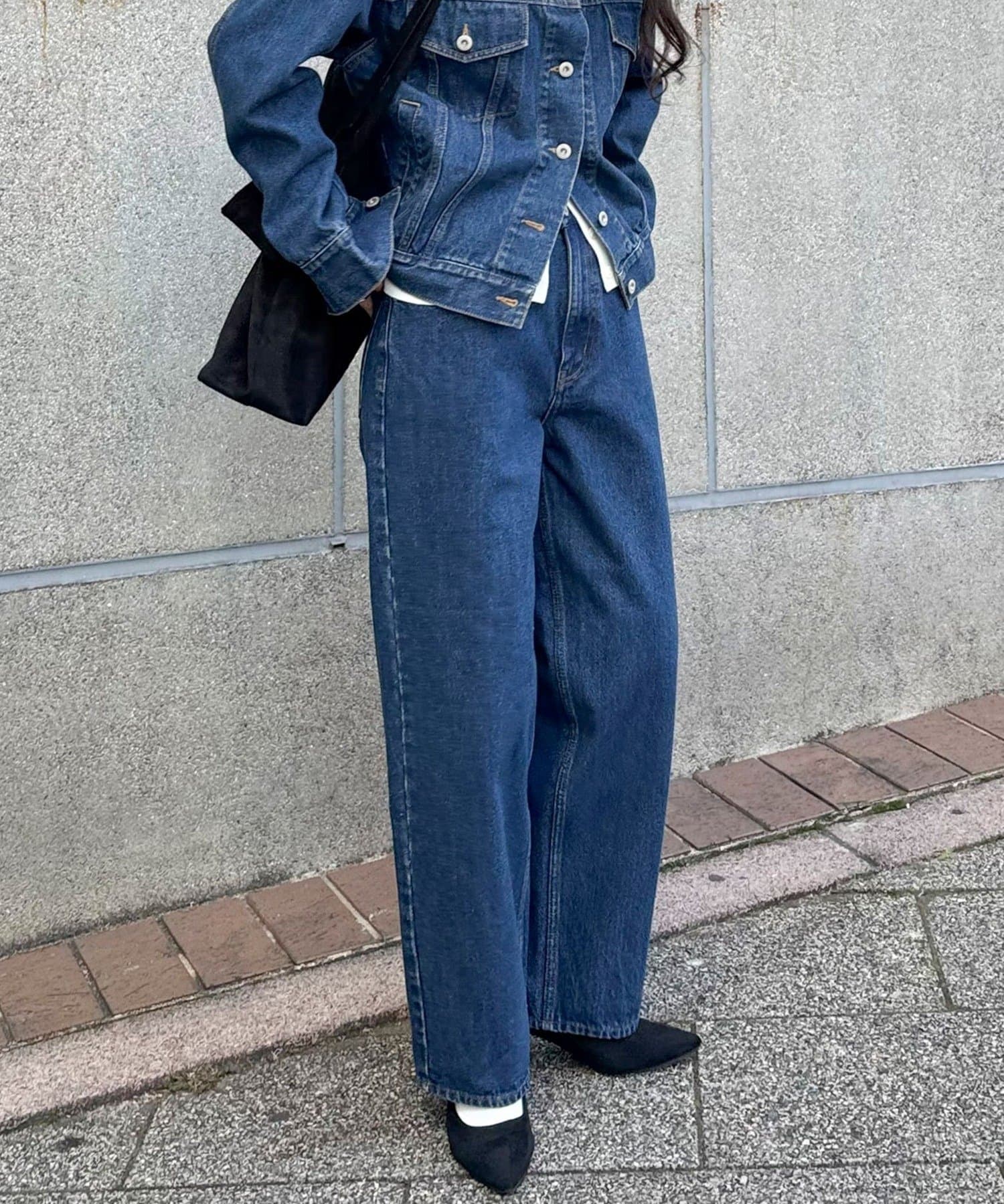 FREDY & GLOSTER(フレディ アンド グロスター) 《セットアップ対応》ワイドテーパードデニムパンツ