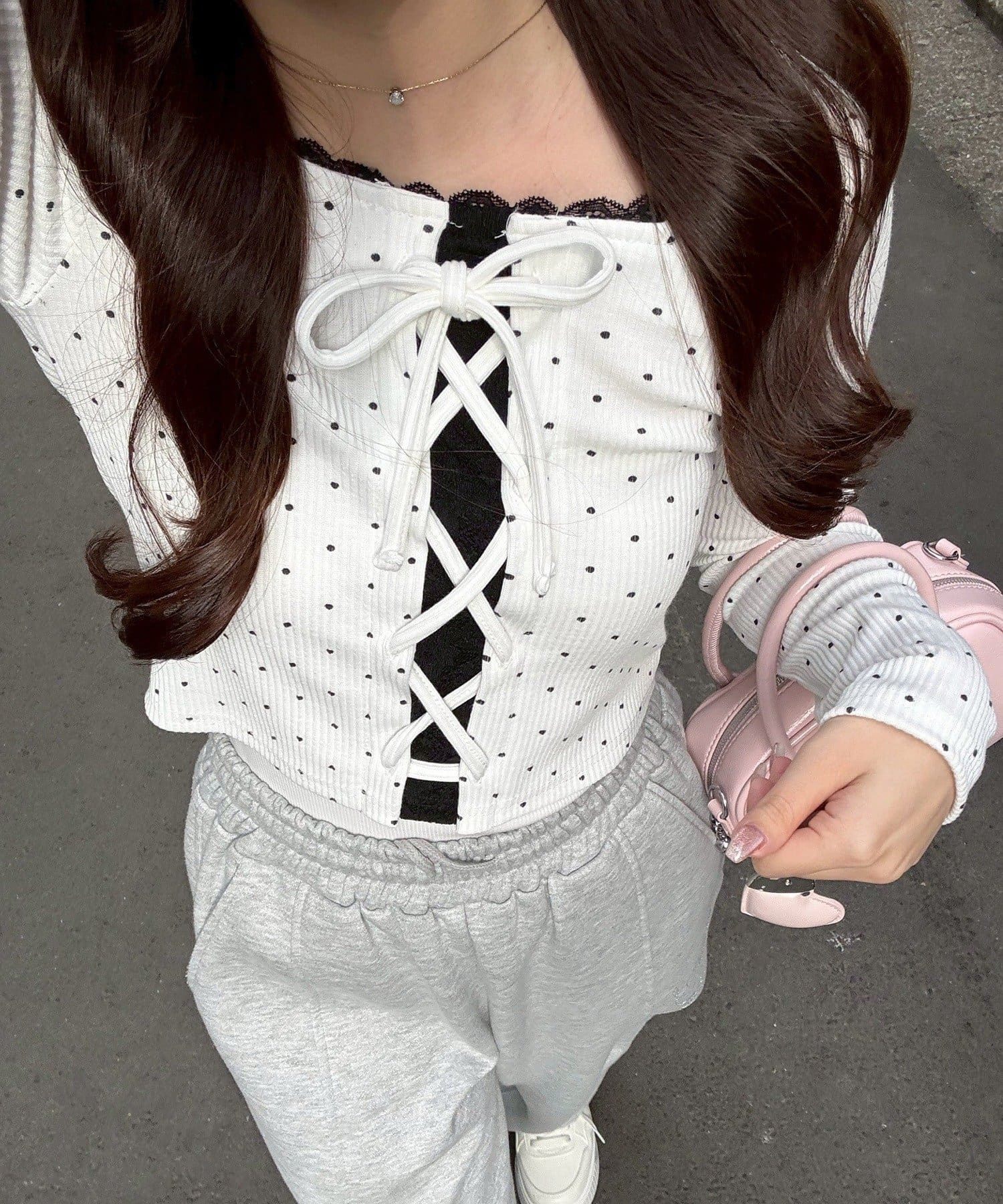 Remind me and forever(リマインドミーアンドフォーエバー) レースUPドッキングテレコトップス