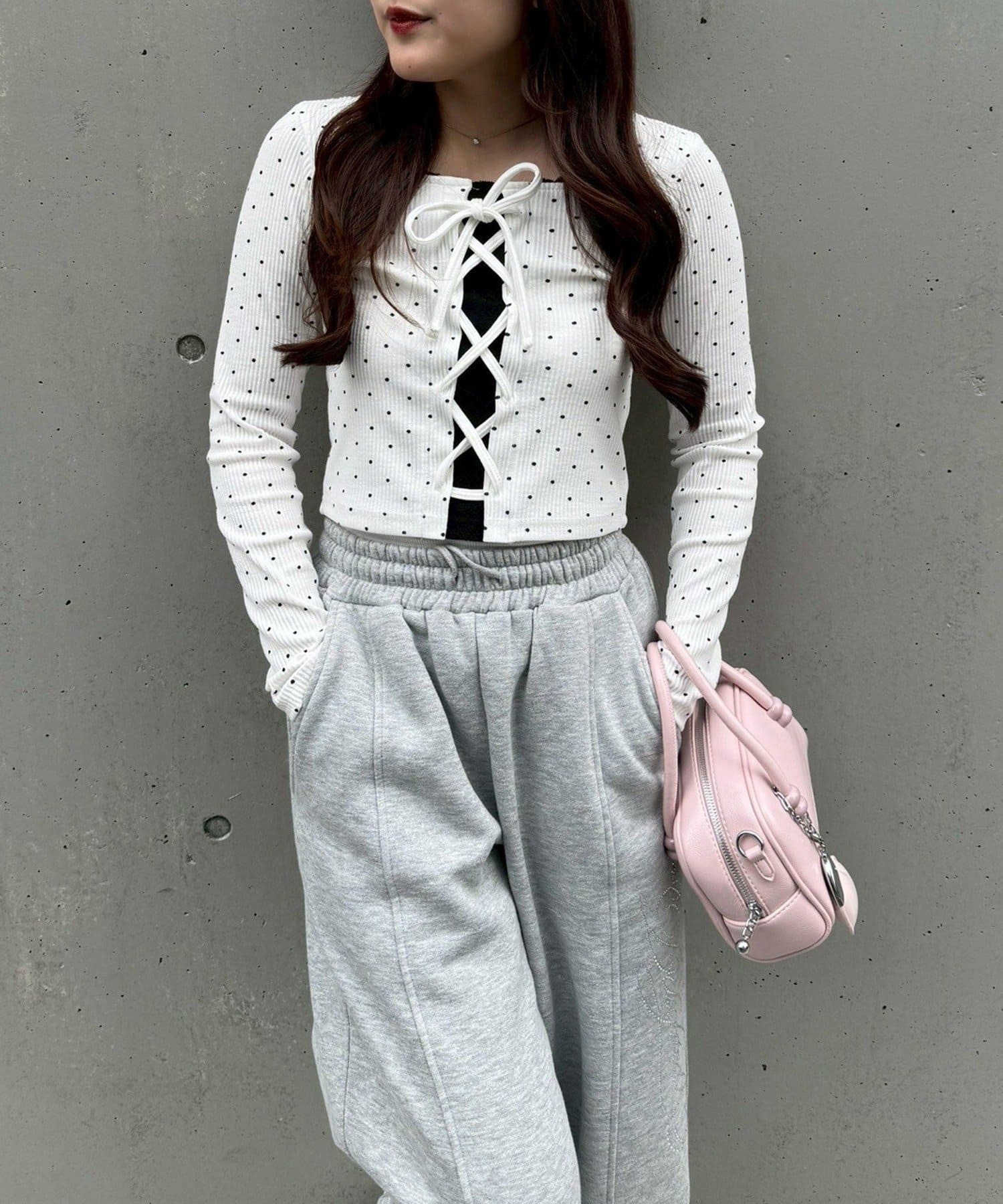 Remind me and forever(リマインドミーアンドフォーエバー) レースUPドッキングテレコトップス