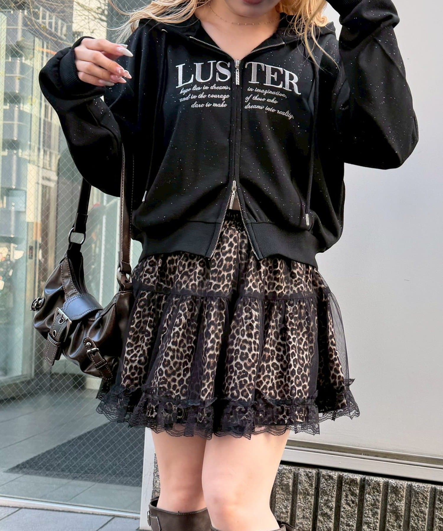 NICE CLAUP / OLIVE des OLIVE OUTLET(ナイスクラップ  / オリーブ デ オリーブ アウトレット) 【continuer】重ねチュールミニスカート