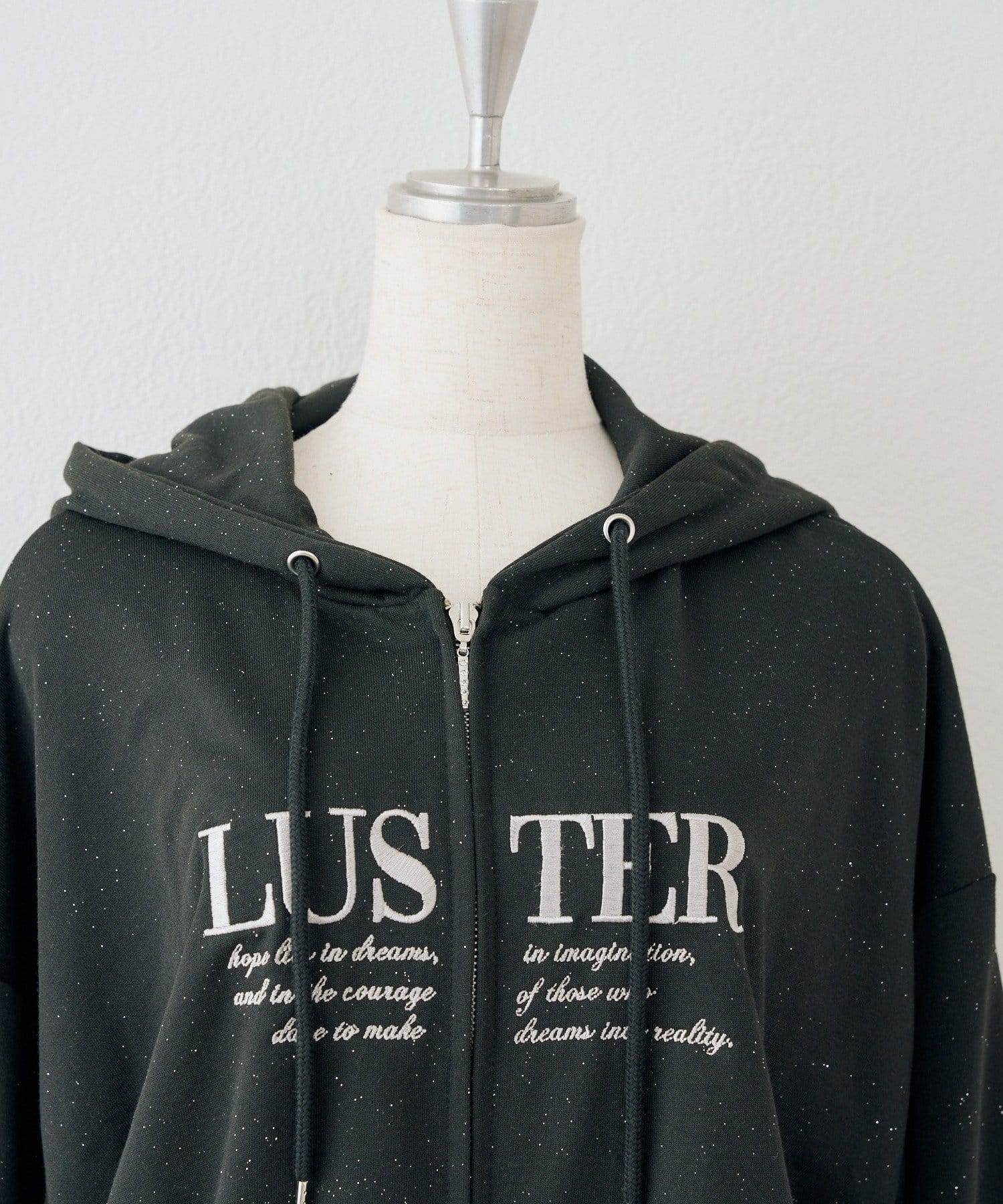 NICE CLAUP / OLIVE des OLIVE OUTLET(ナイスクラップ  / オリーブ デ オリーブ アウトレット) 【continuer】【丈の長さを選べる】キラキラパーカー