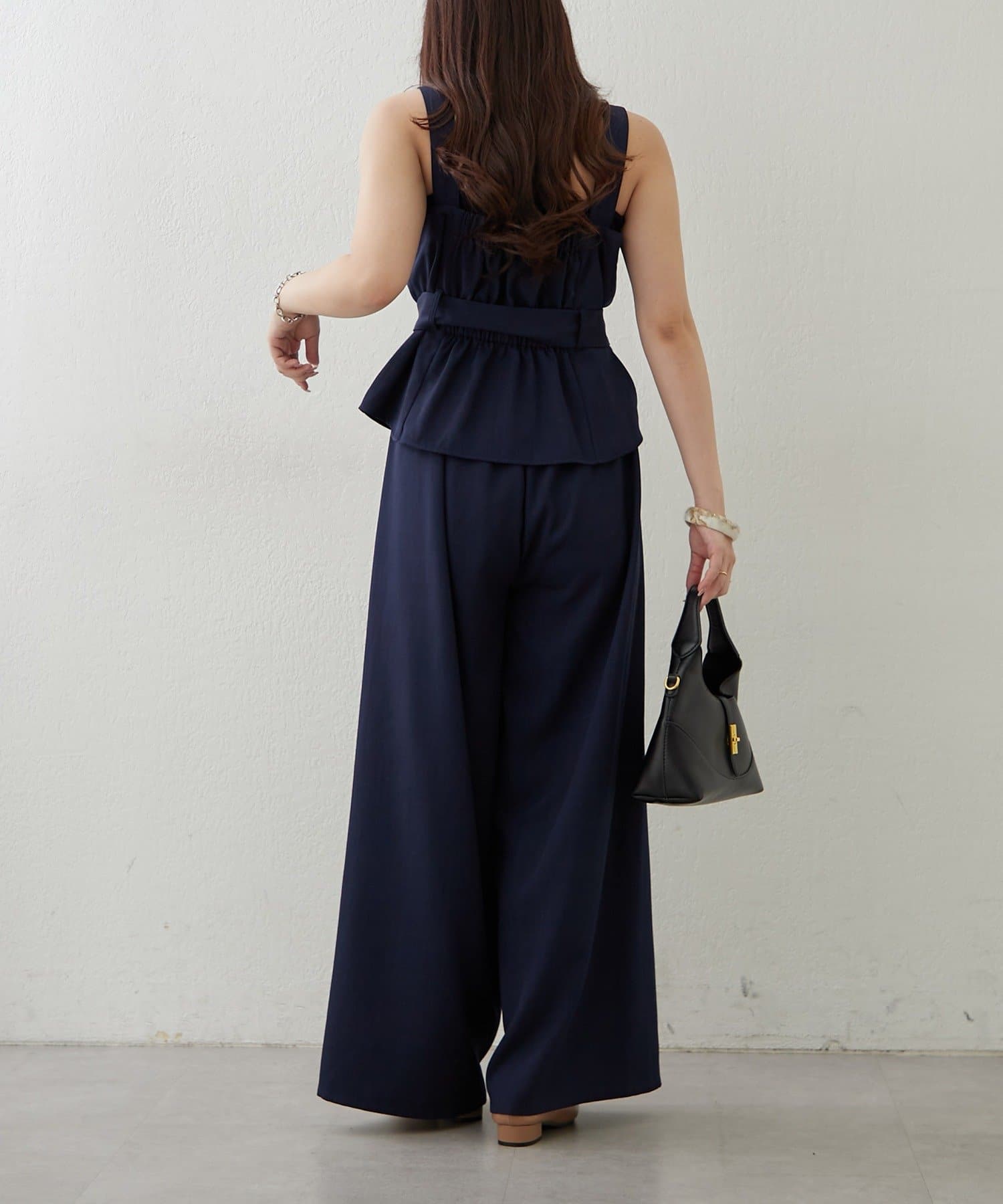 Remind me and forever(リマインドミーアンドフォーエバー) 【上下2枚SET】共ベルト付ビスチェ+ワイドパンツ