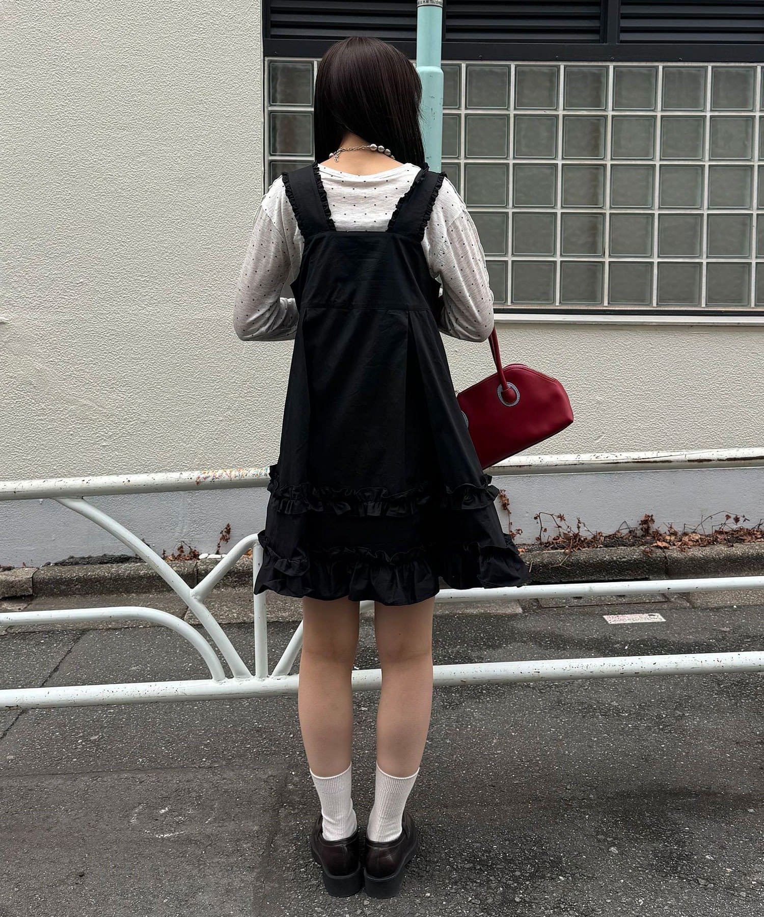 CIAOPANIC(チャオパニック) フリルミリタリーミドルジャンスカ