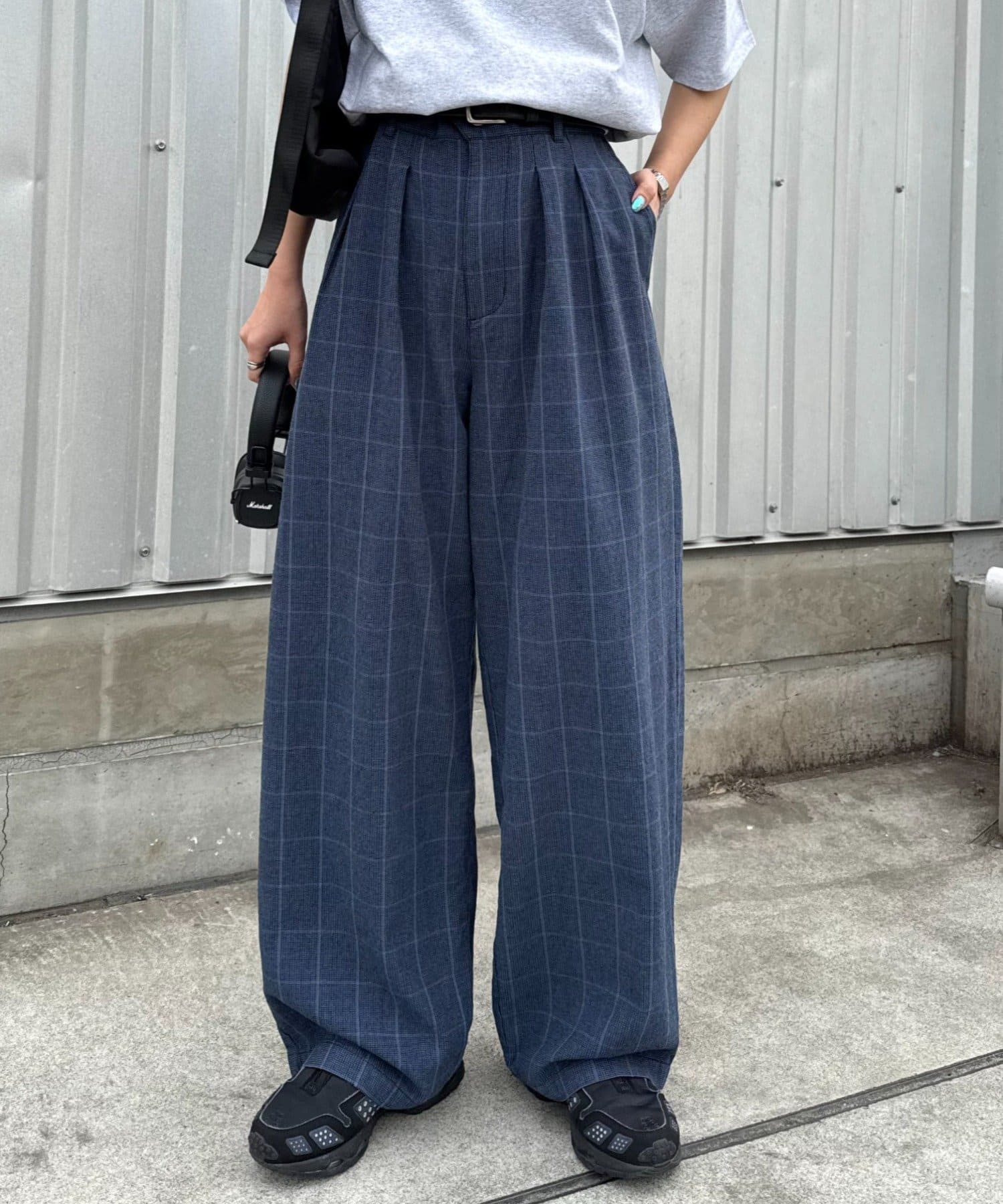 CIAOPANIC TYPY(チャオパニックティピー) 【ユニセックス】接触冷感ジャガードタックストレートパンツ