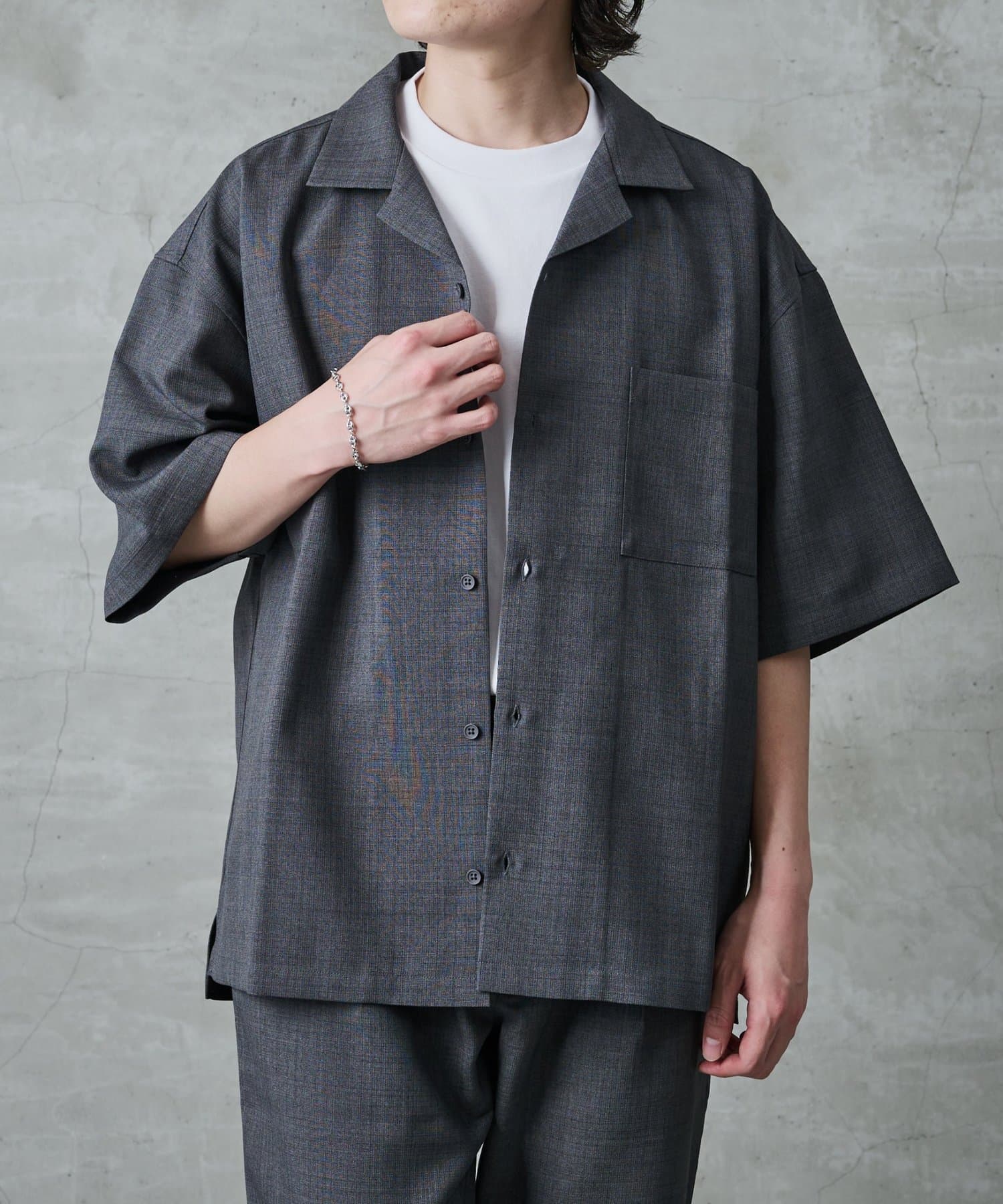 COLONY 2139(コロニー トゥーワンスリーナイン) 【セットアップ対応/リバイバル】ポリトロオープンカラーシャツ