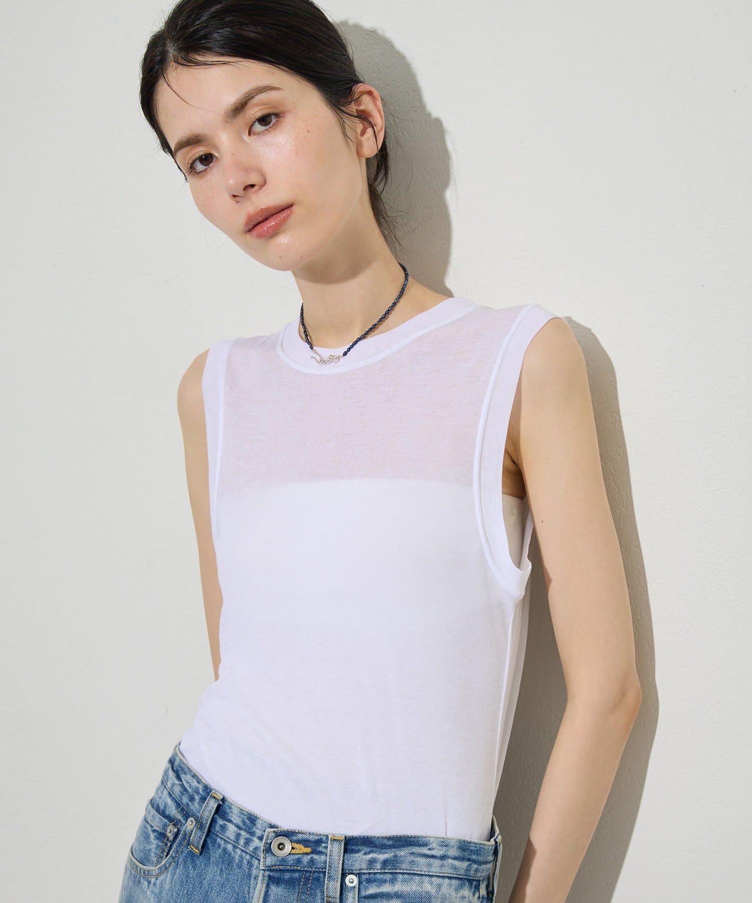 Whim Gazette(ウィム ガゼット) シアータンクプルオーバー