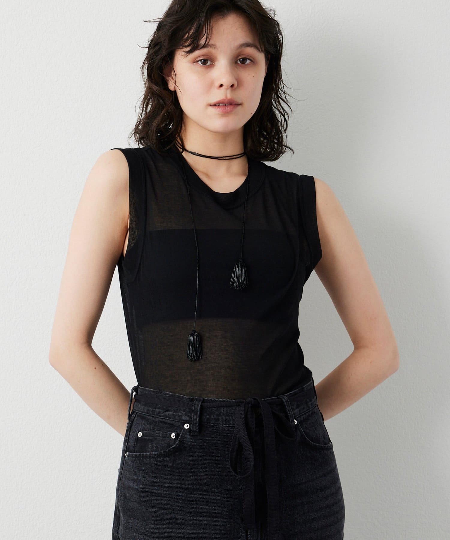 Whim Gazette(ウィム ガゼット) シアータンクプルオーバー