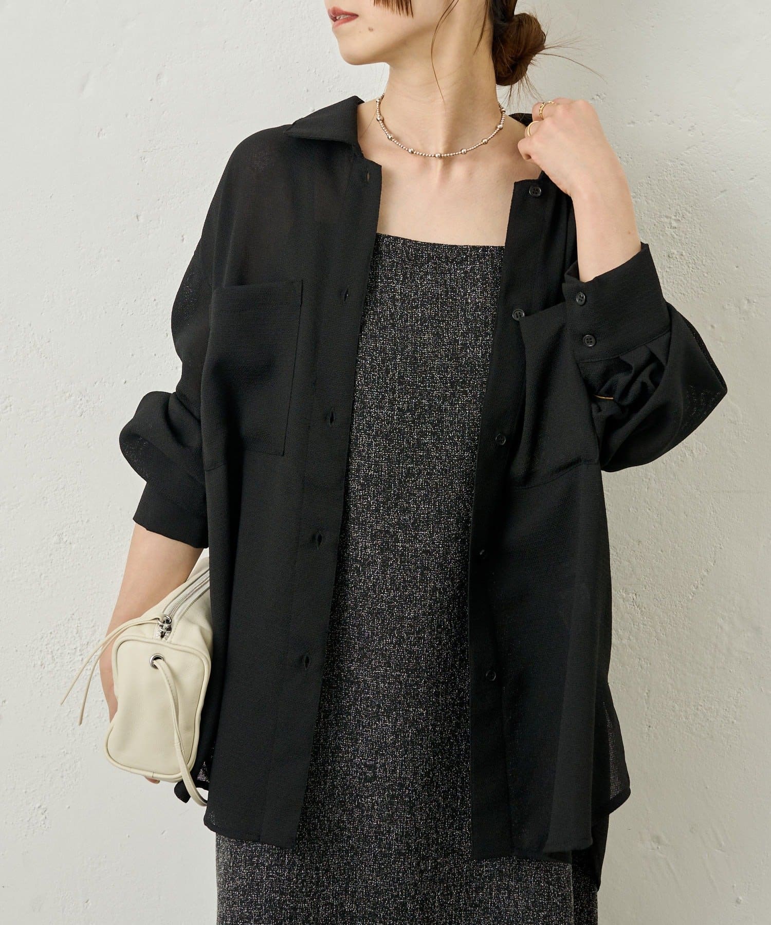 Omekashi(オメカシ) サマーツイードキャミワンピース