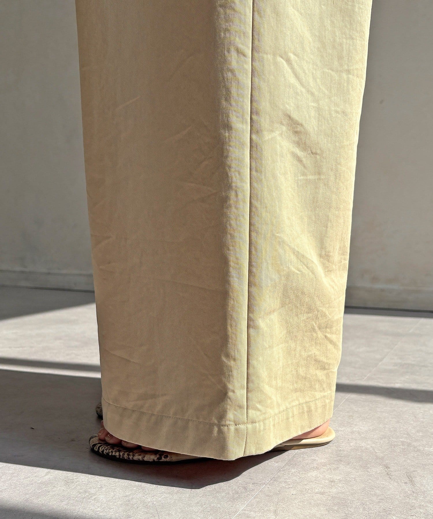 DOUDOU(ドゥドゥ) バックタックルーズチノパン