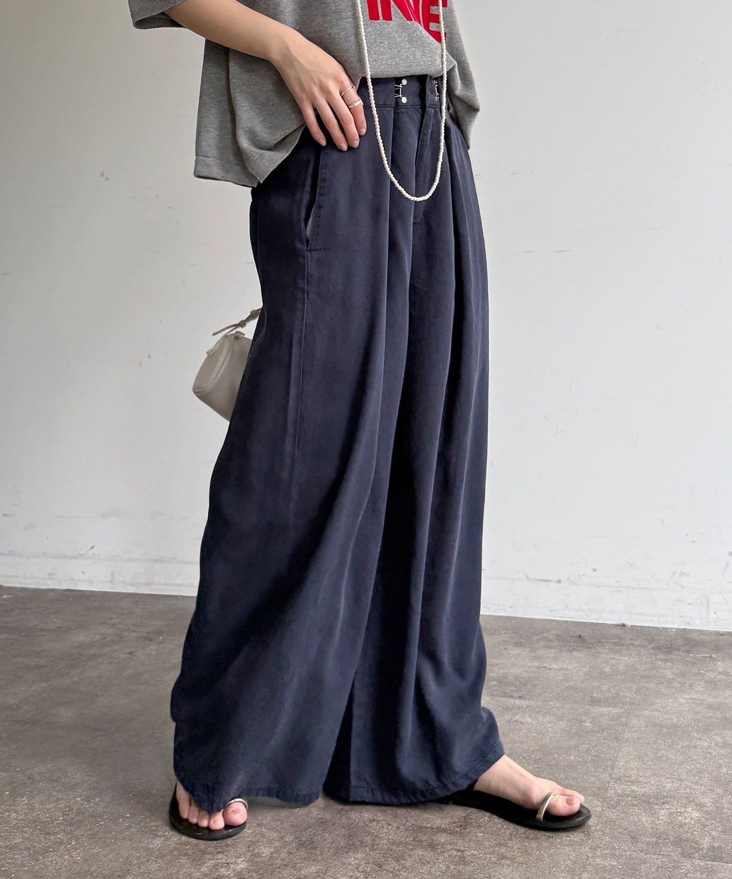 DOUDOU(ドゥドゥ) フロントホックパンツ