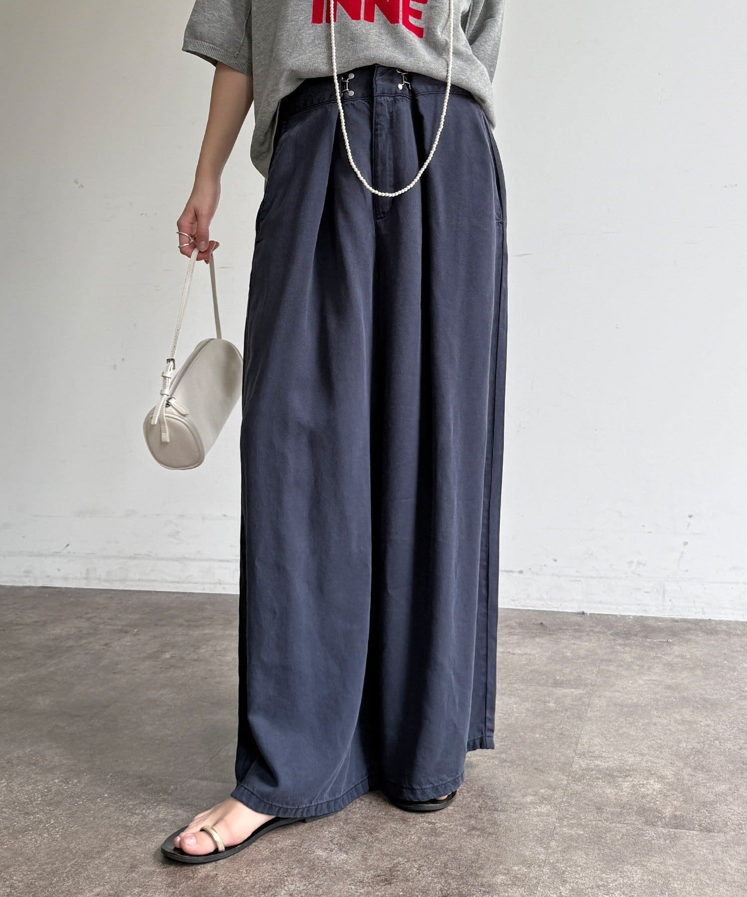 DOUDOU(ドゥドゥ) フロントホックパンツ