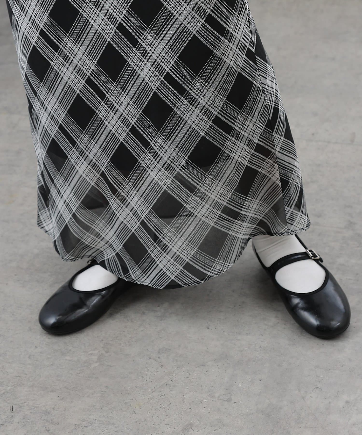 COLONY 2139(コロニー トゥーワンスリーナイン) シアーチェックロングスカート