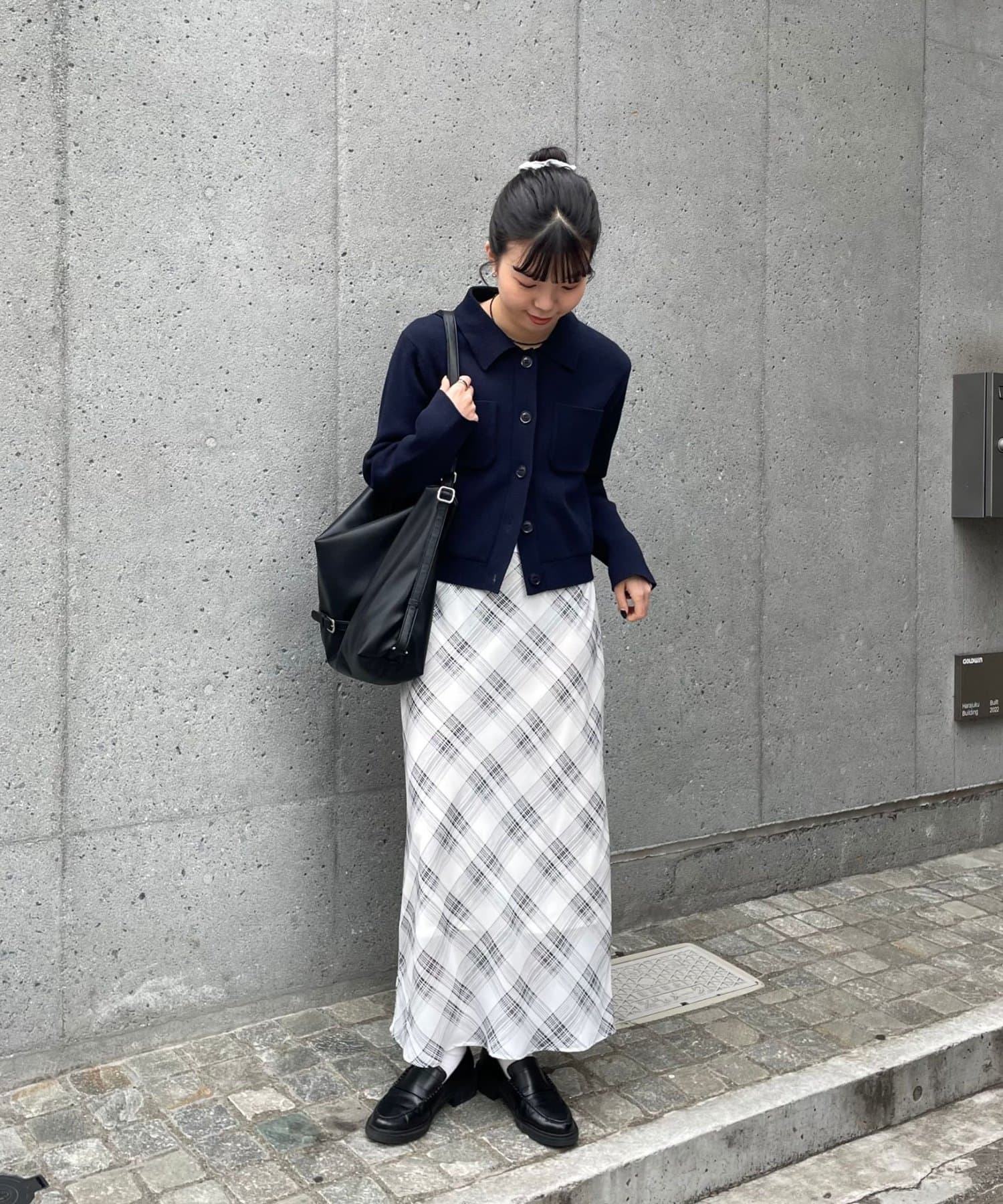 COLONY 2139(コロニー トゥーワンスリーナイン) シアーチェックロングスカート