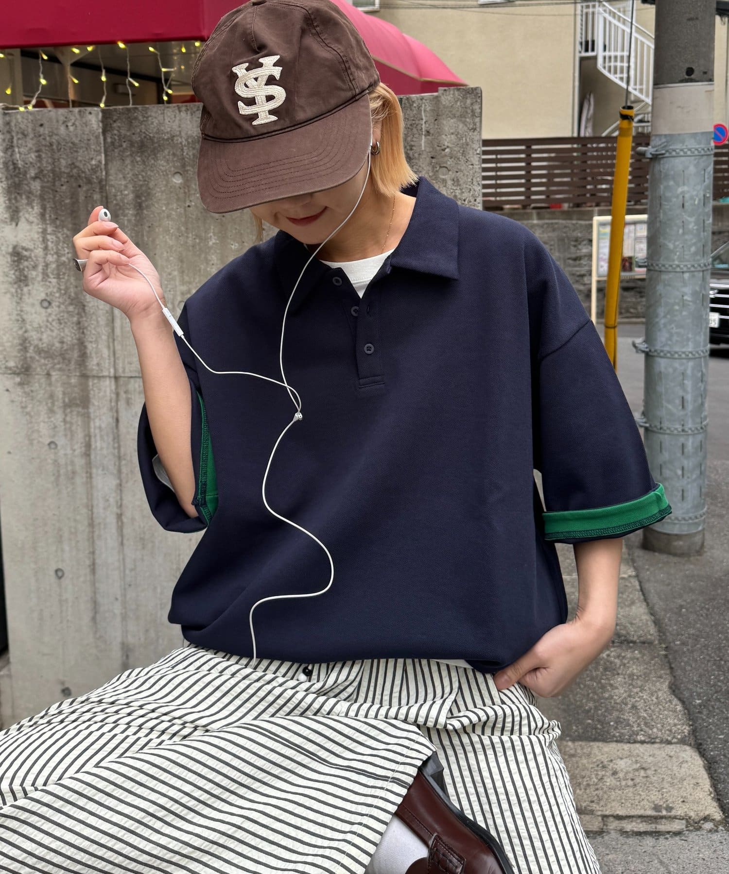 CIAOPANIC TYPY(チャオパニックティピー) 【ユニセックス】冷感プリントワッフルポロシャツ