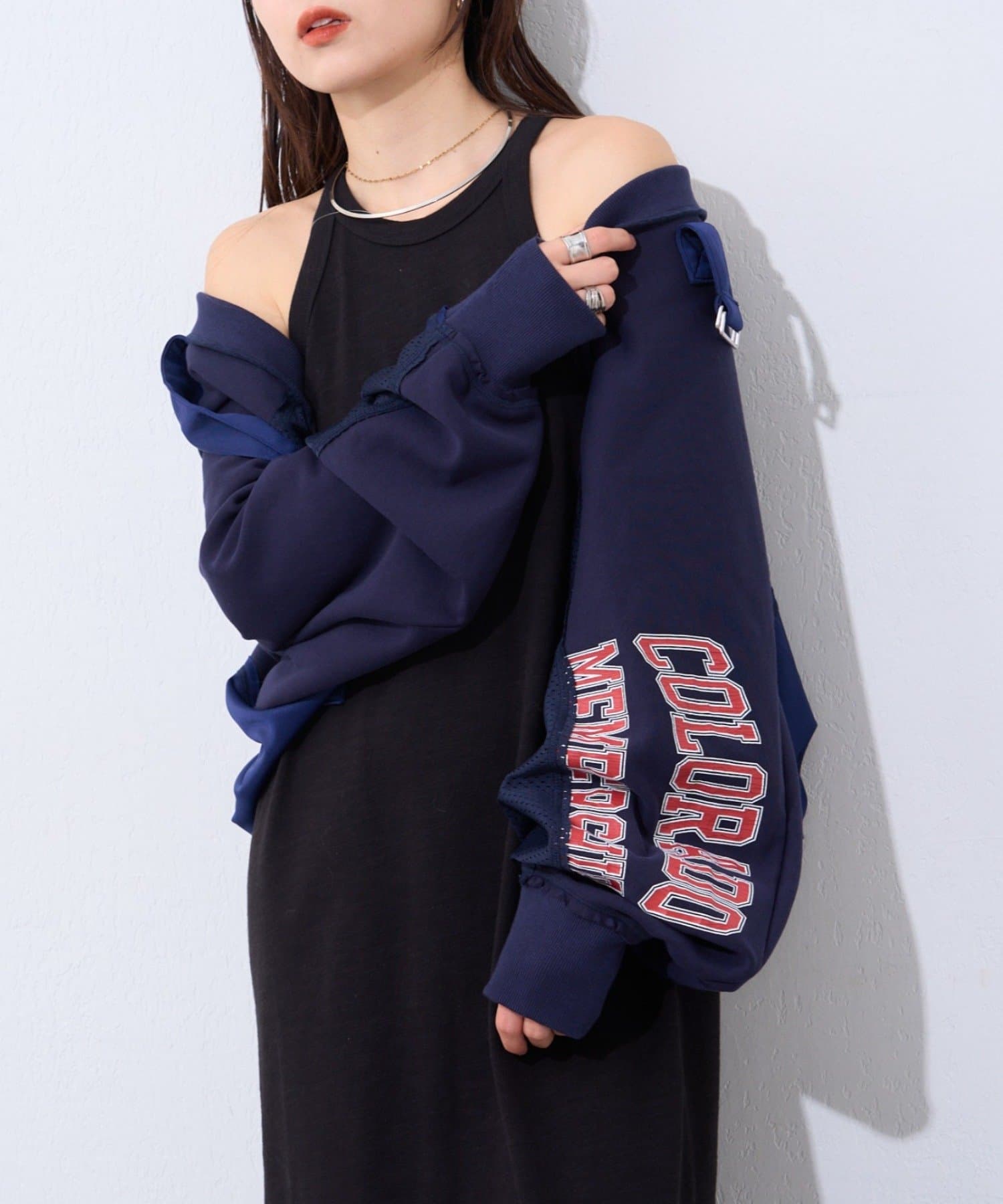 CIAOPANIC TYPY(チャオパニックティピー) 【etsinta】リメイクスウェット2wayボレロ