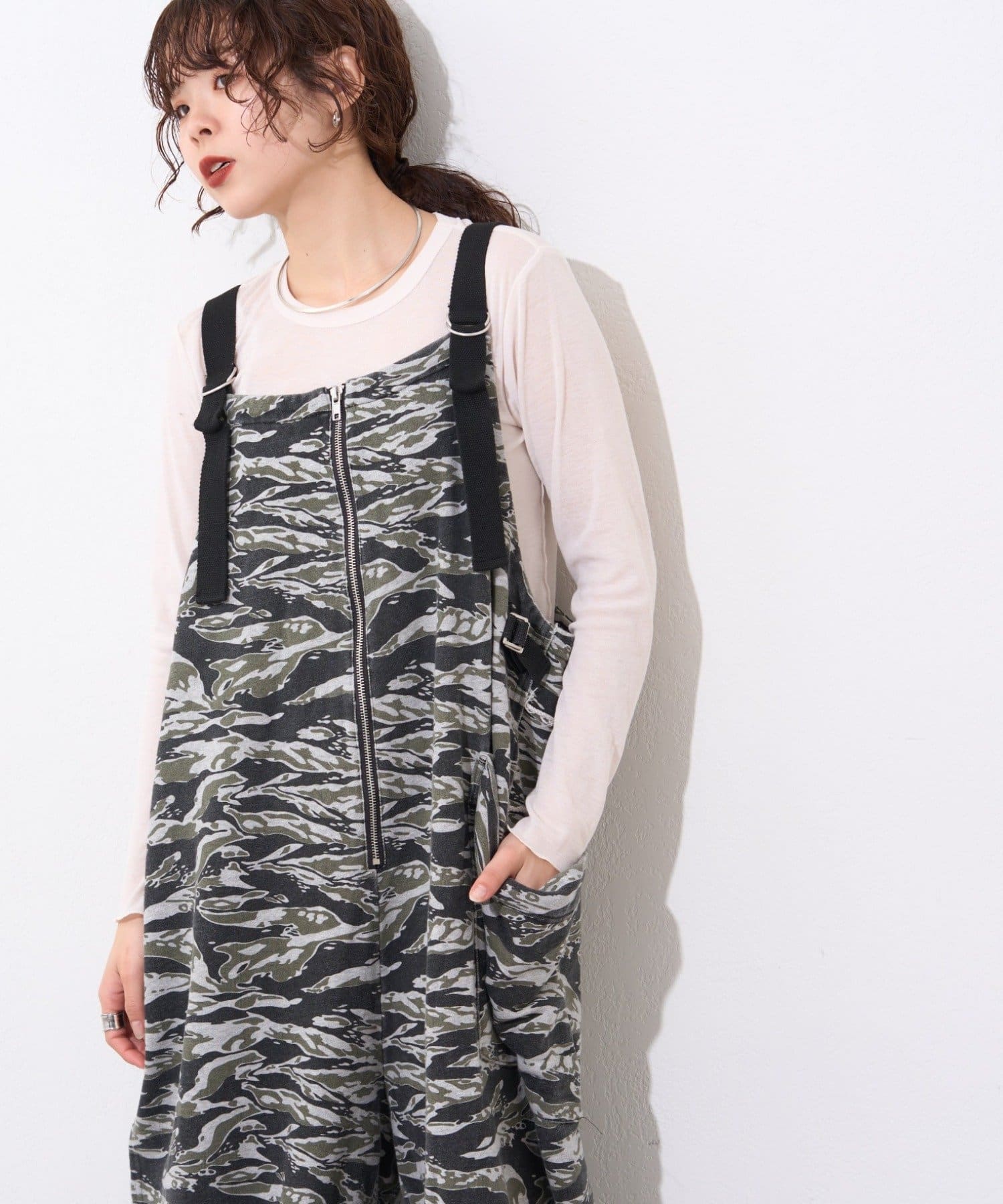 CIAOPANIC TYPY(チャオパニックティピー) 【etsinta】スウェットオーバーサロペット