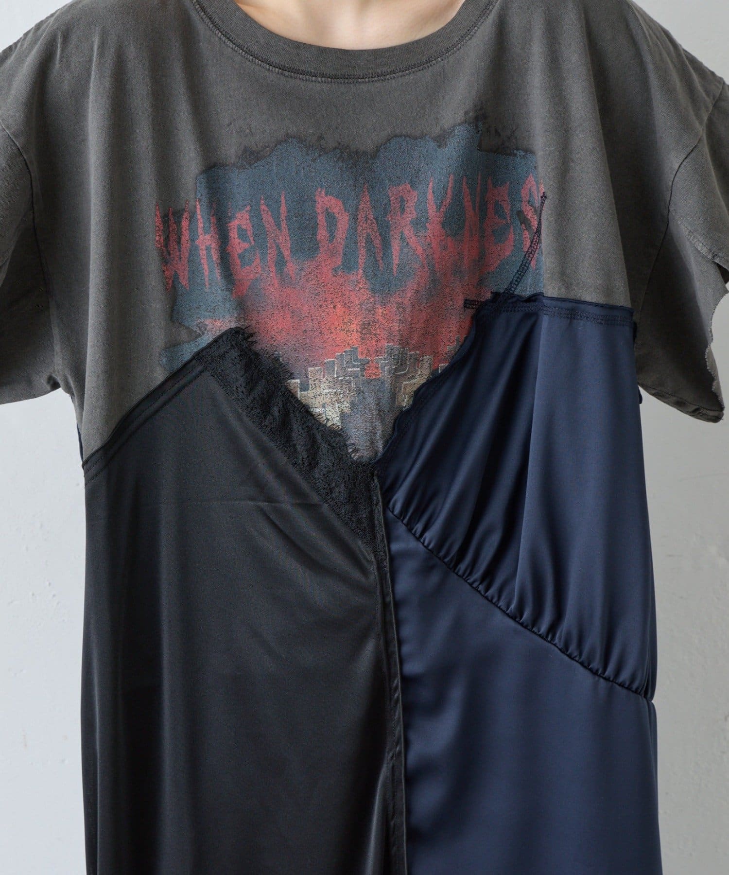 CIAOPANIC TYPY(チャオパニックティピー) 【etsinta】リメイクサテンteeワンピ