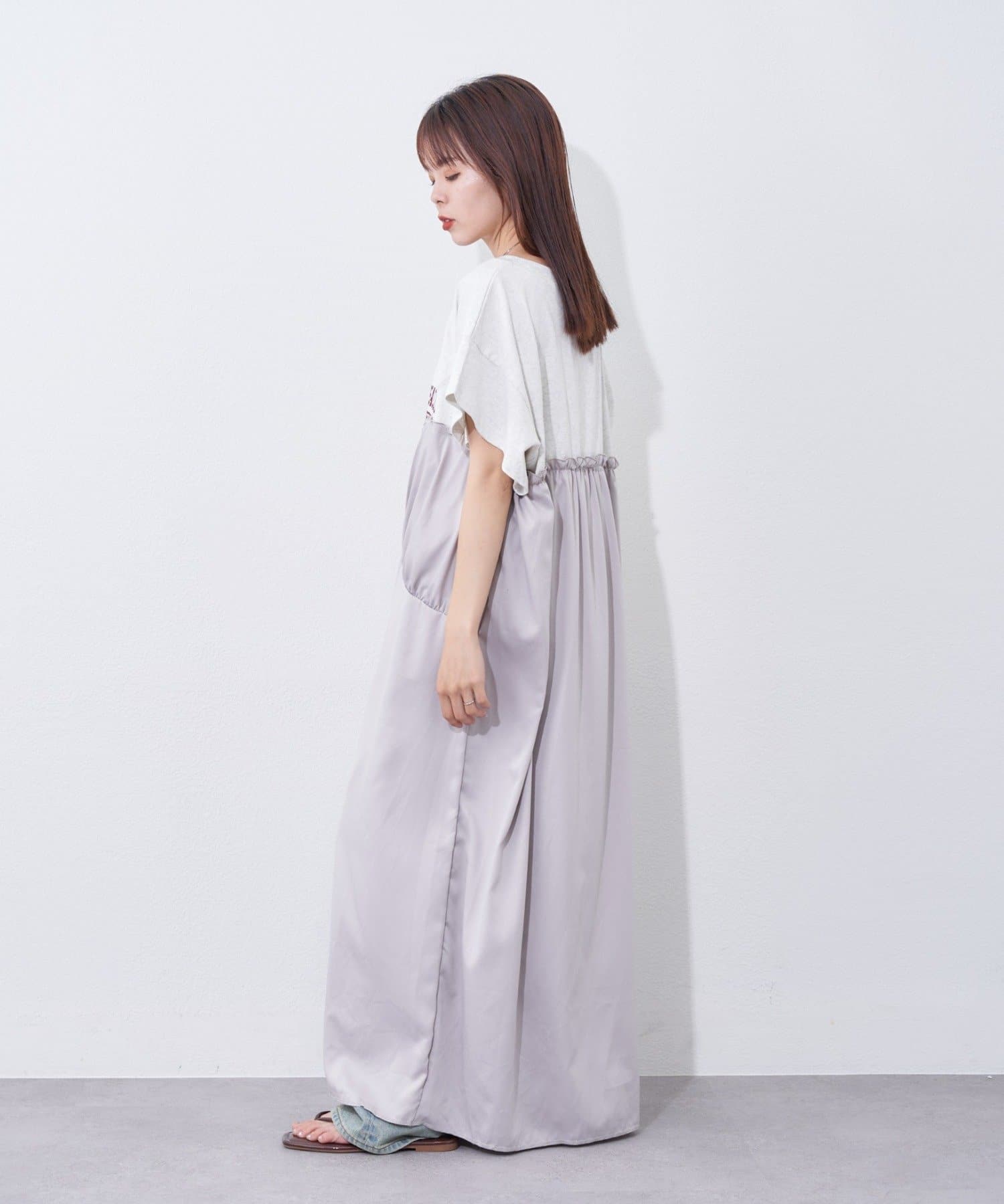 CIAOPANIC TYPY(チャオパニックティピー) 【etsinta】リメイクサテンteeワンピ