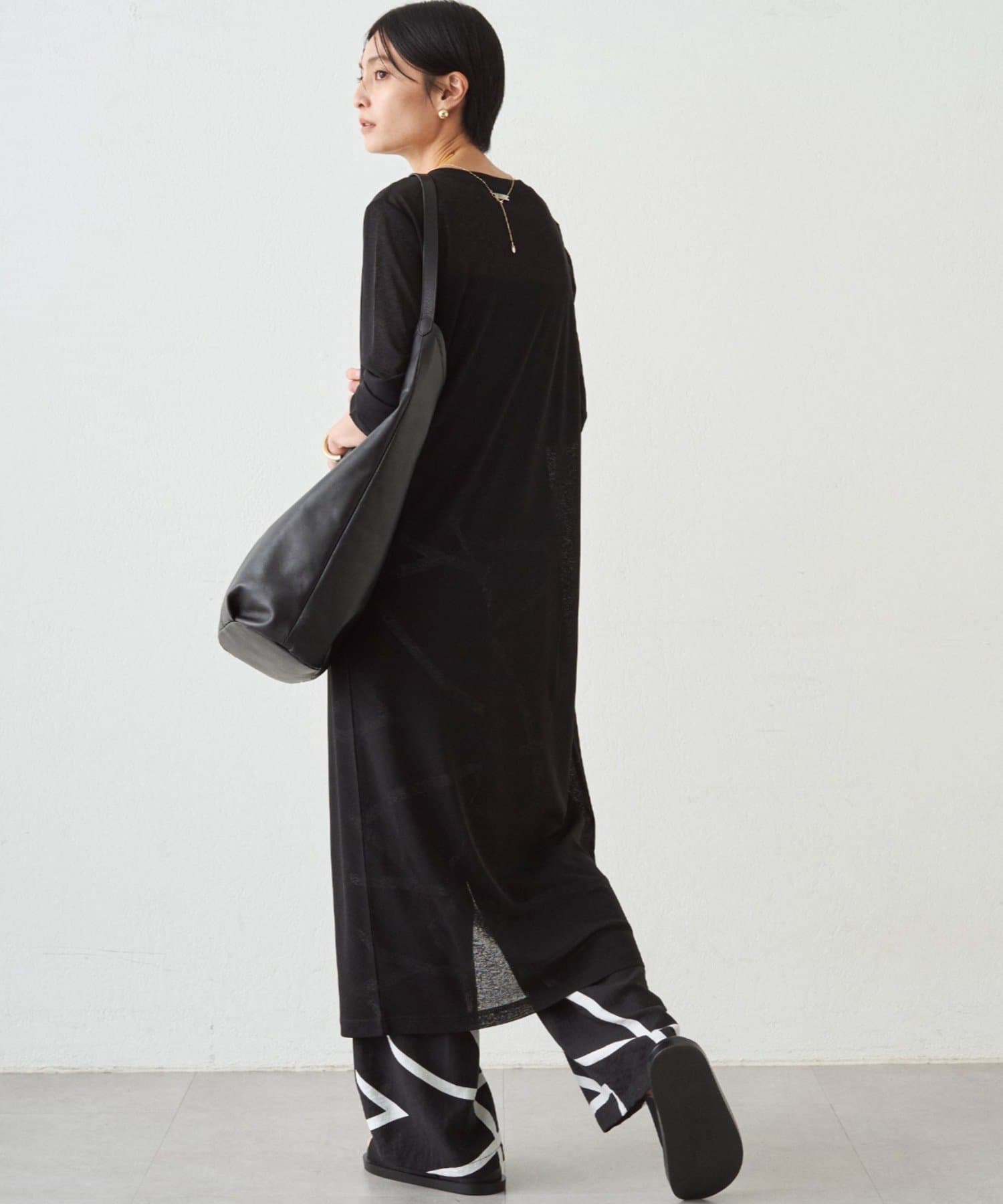 LOUNGEDRESS(ラウンジドレス) シアーハイスリットワンピース