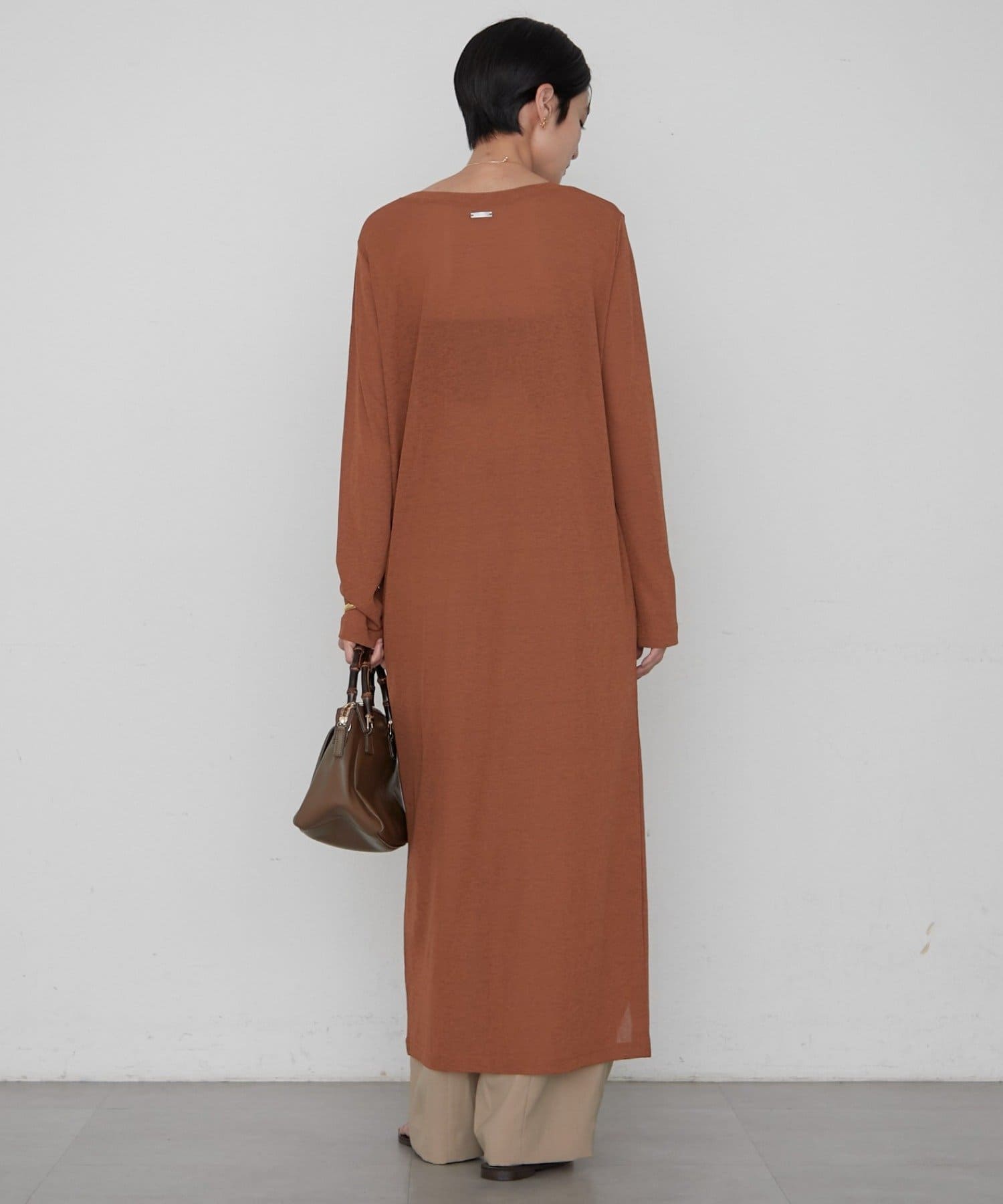 LOUNGEDRESS(ラウンジドレス) ≪新色登場！レイヤードスタイル≫シアーハイスリットワンピース