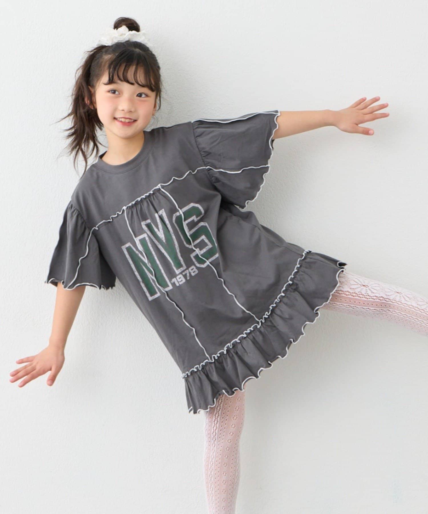 CIAOPANIC TYPY(チャオパニックティピー) 【KIDS】メロウ切替チュニックワンピ