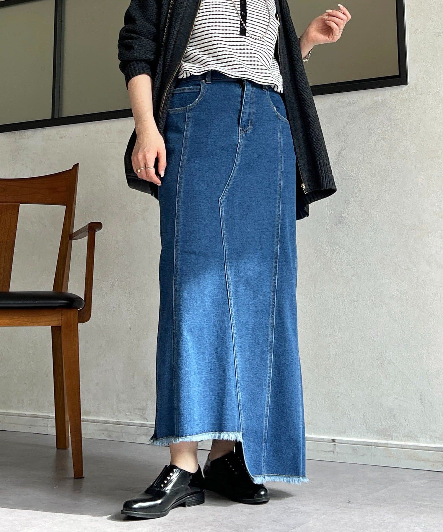 un dix cors(アンディコール) デニムタイトスカート