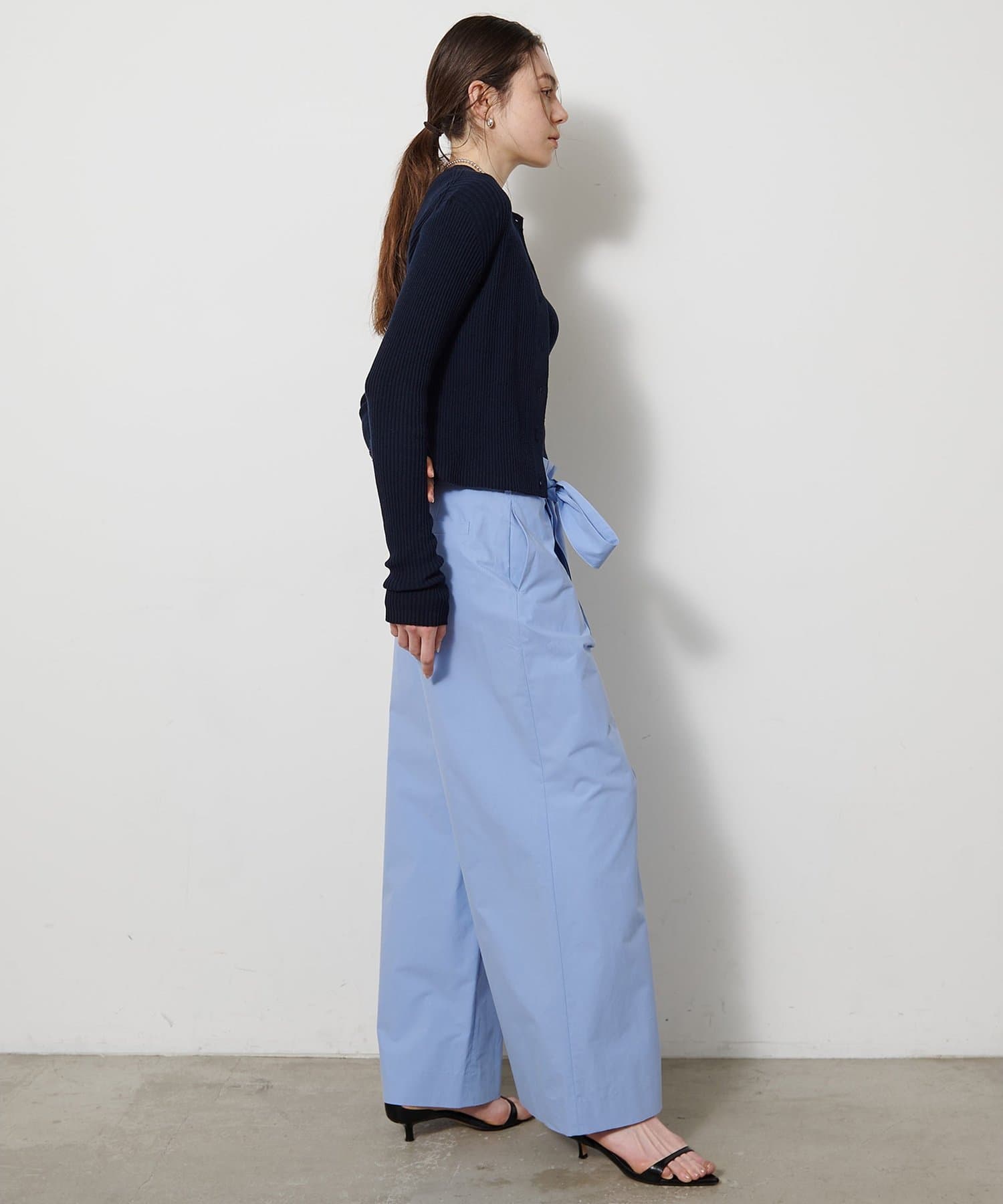 Whim Gazette(ウィム ガゼット) ホールガーメントRIBカーディガン