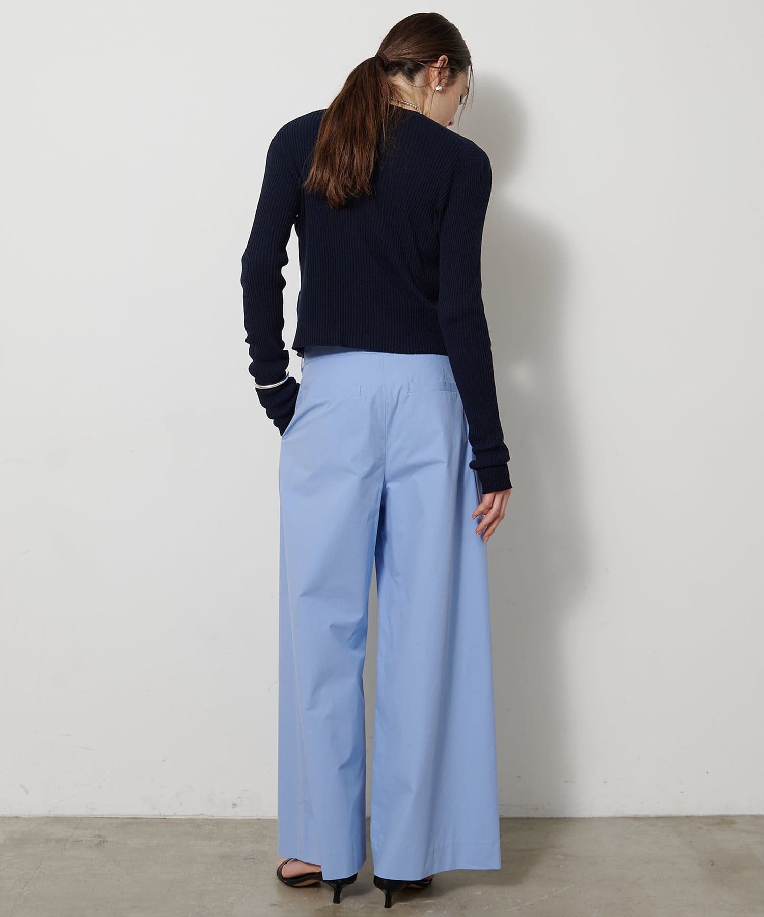 Whim Gazette(ウィム ガゼット) ホールガーメントRIBカーディガン