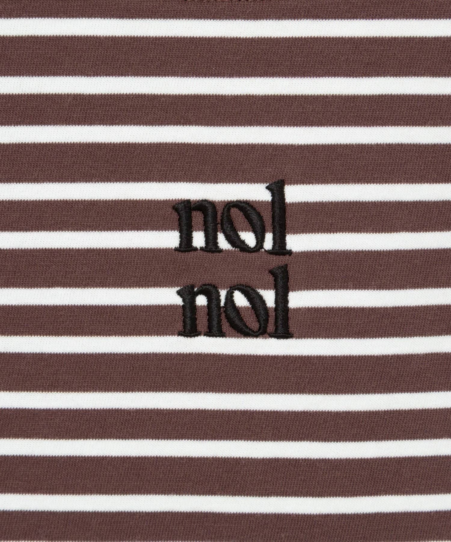 NOLLEY'S(ノーリーズ) nolnolウォッシャブルシルケットボーダーショートT