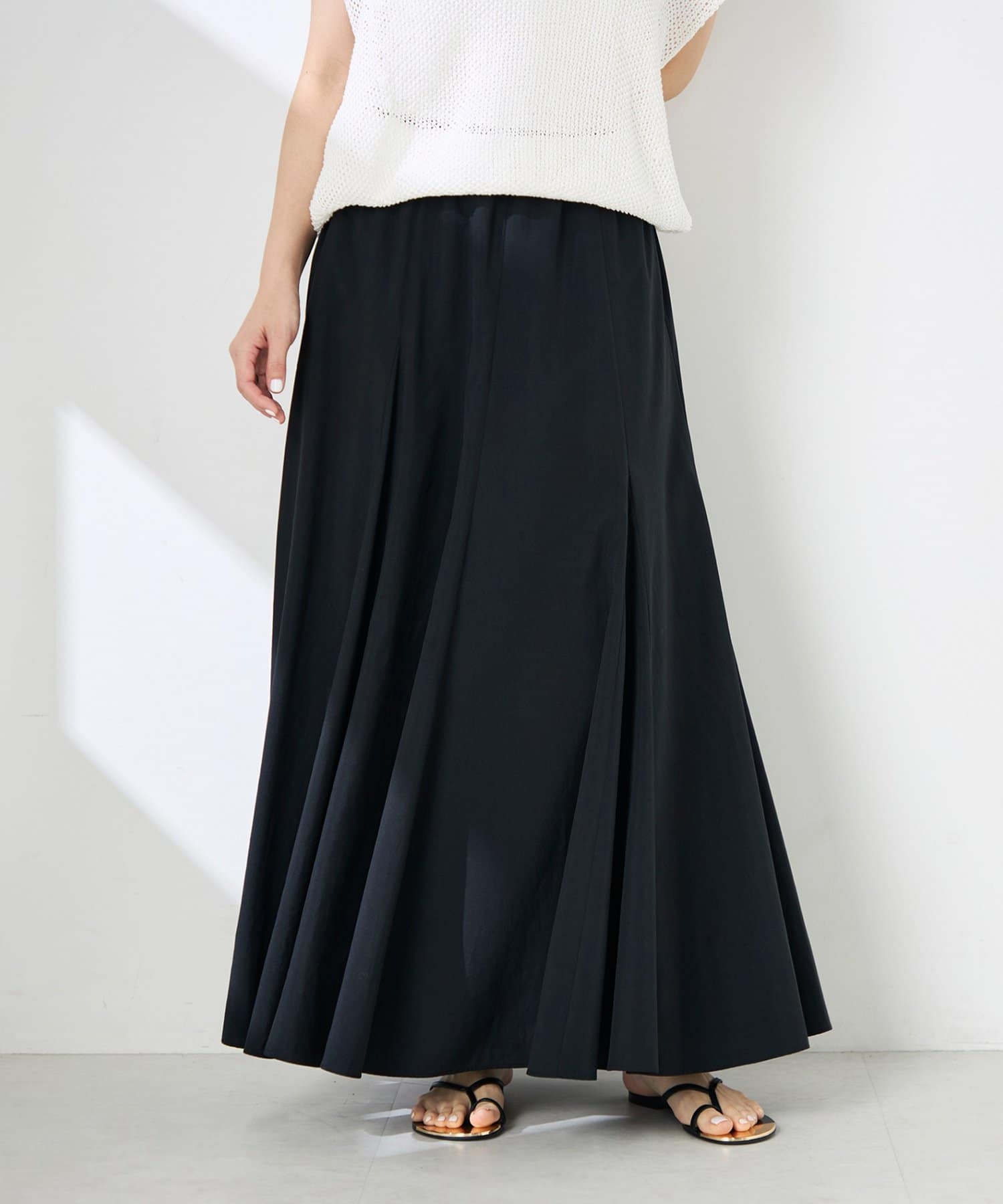 NOLLEY'S(ノーリーズ) 【WEB＆一部店舗限定色アイテム】ヴィンテージタフタマチ入りマキシスカート