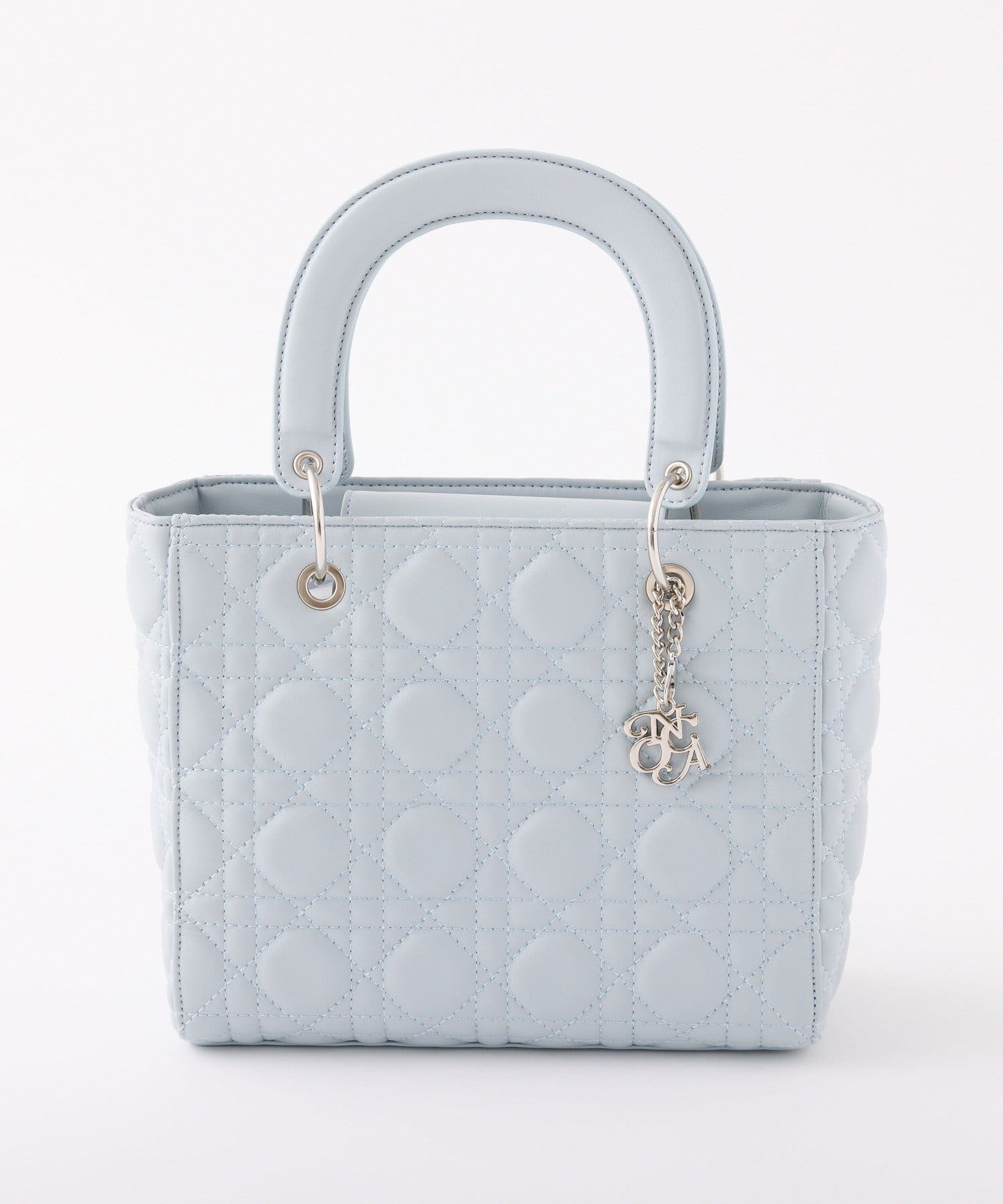 one after another NICE CLAUP(ワンアフターアナザー ナイスクラップ) チャーム付きキルティングミニトートバッグ